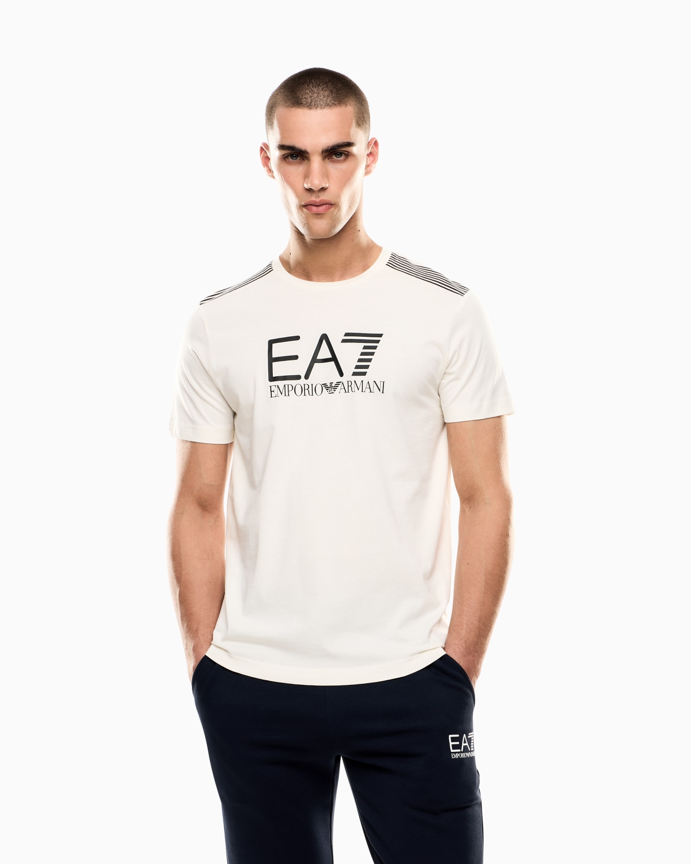 ASV 7 Lines Jersey-T-Shirt aus einer Baumwoll-Mischung mit Rundhalsausschnitt Folie 3