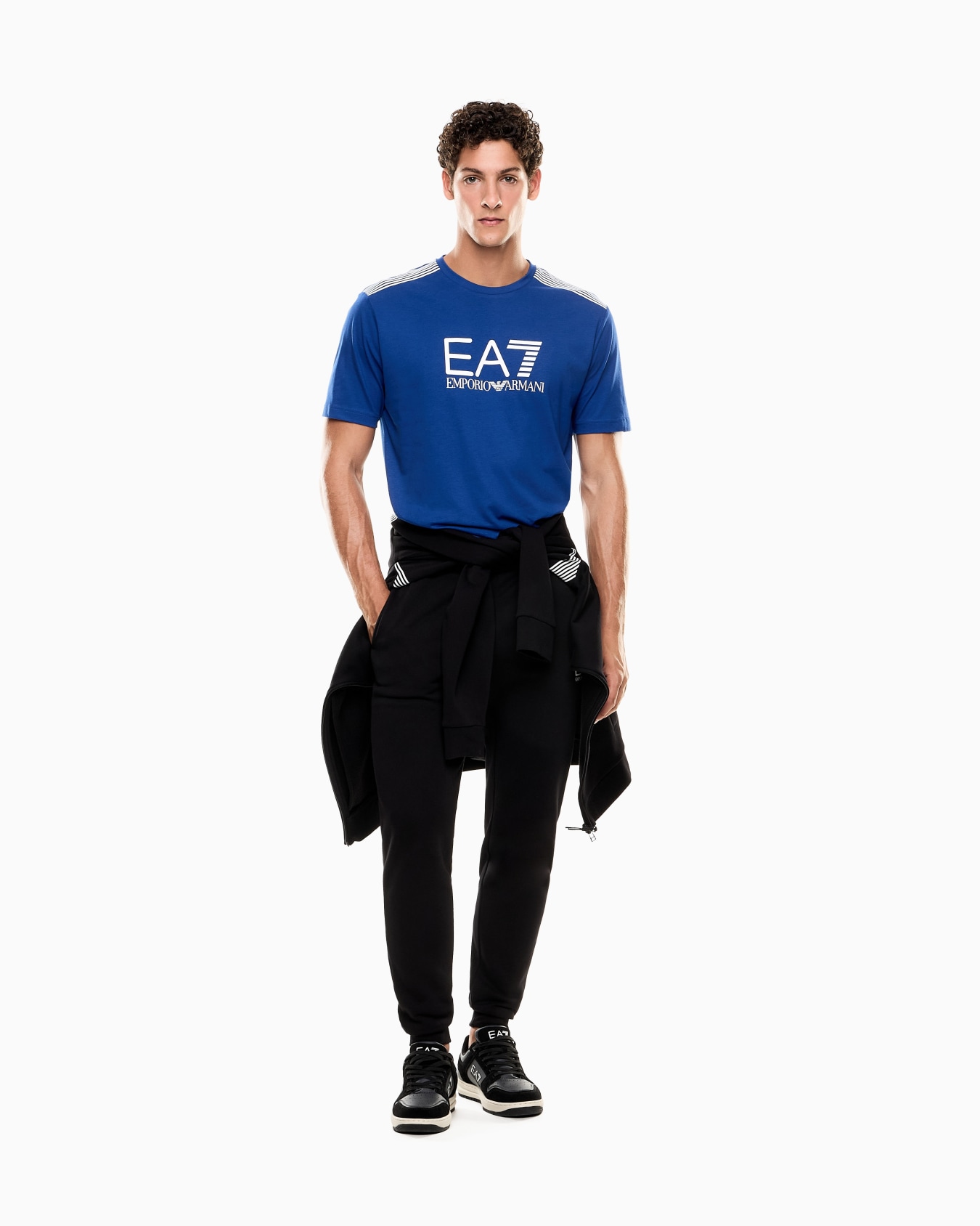 ASV 7 Lines cotton-blend jersey crew-neck T-shirt Slide 1