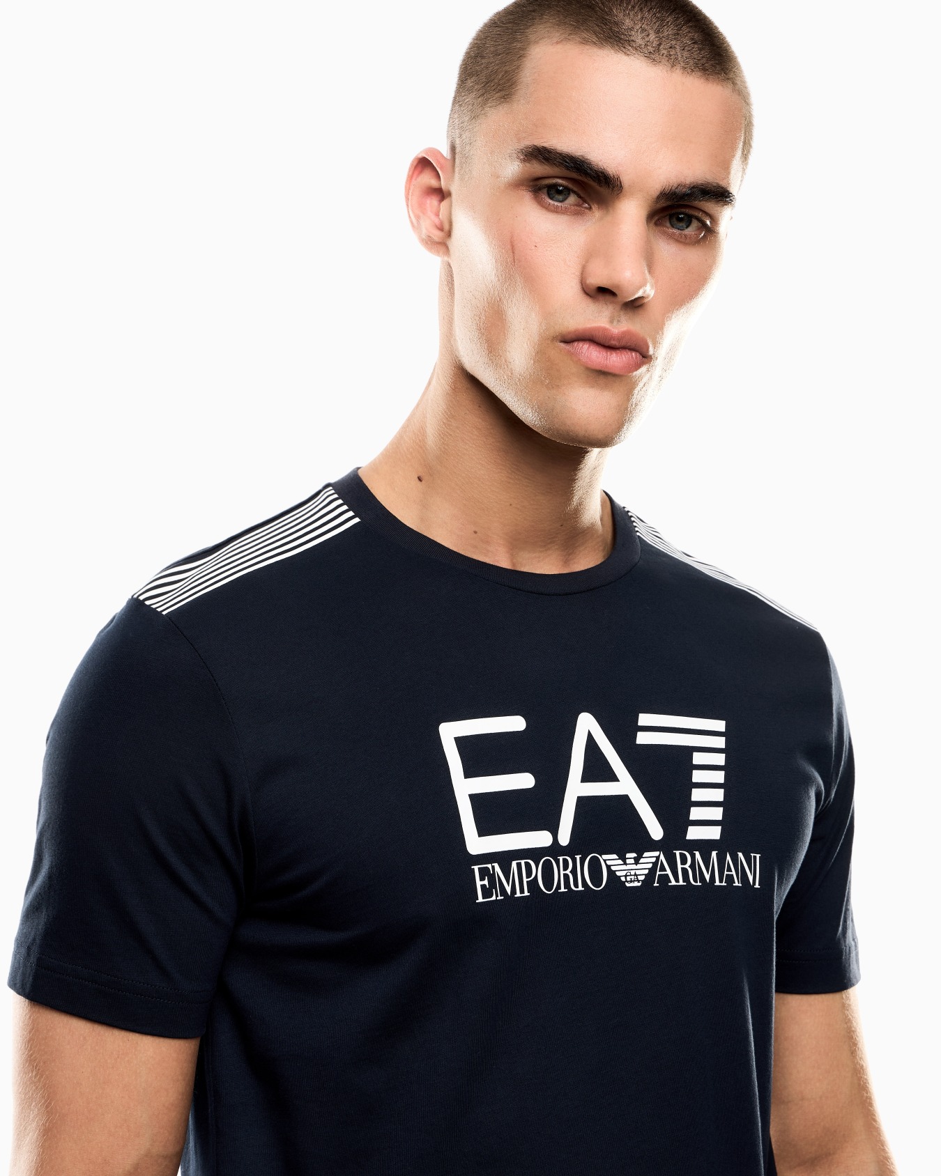 T-shirt girocollo 7 Lines in jersey di misto cotone ASV Slide 4