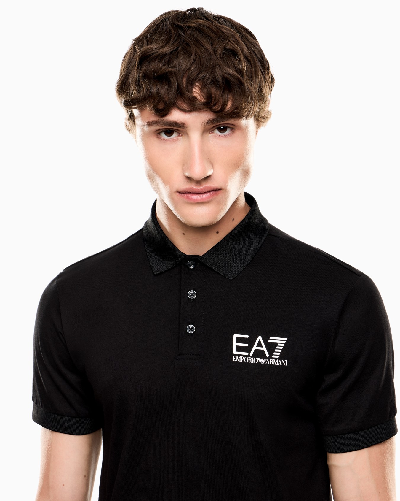 Polo de punto de mezcla de algodón 7 Lines  Diapositiva 4