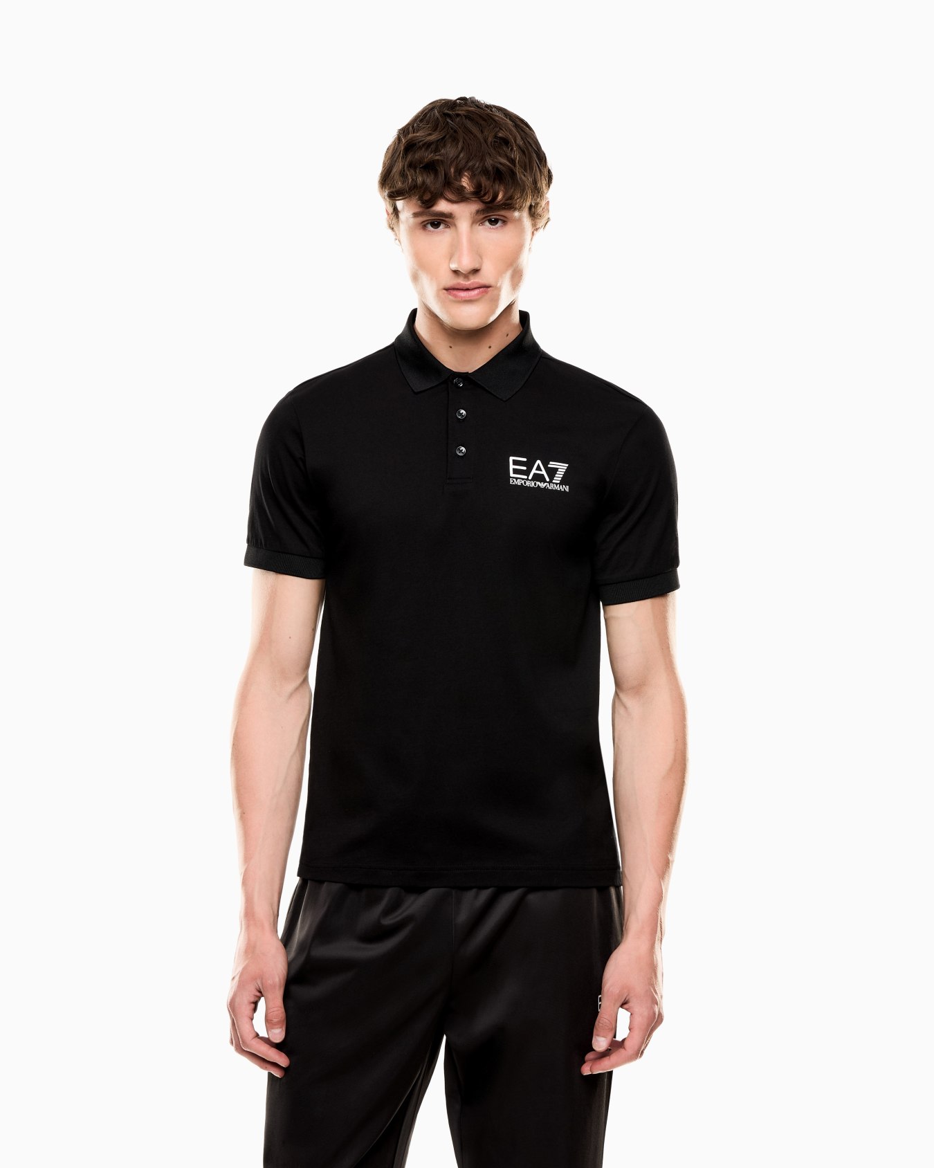 Polo de punto de mezcla de algodón 7 Lines  Diapositiva 3