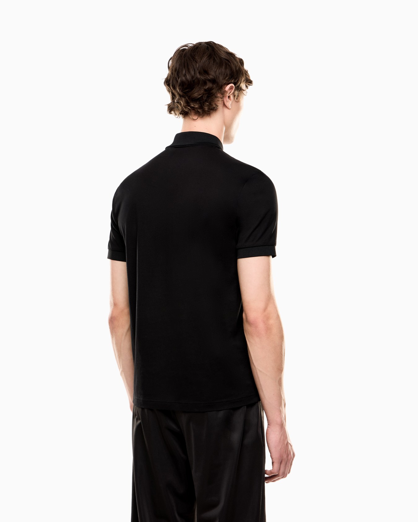 Polo de punto de mezcla de algodón 7 Lines  Diapositiva 2