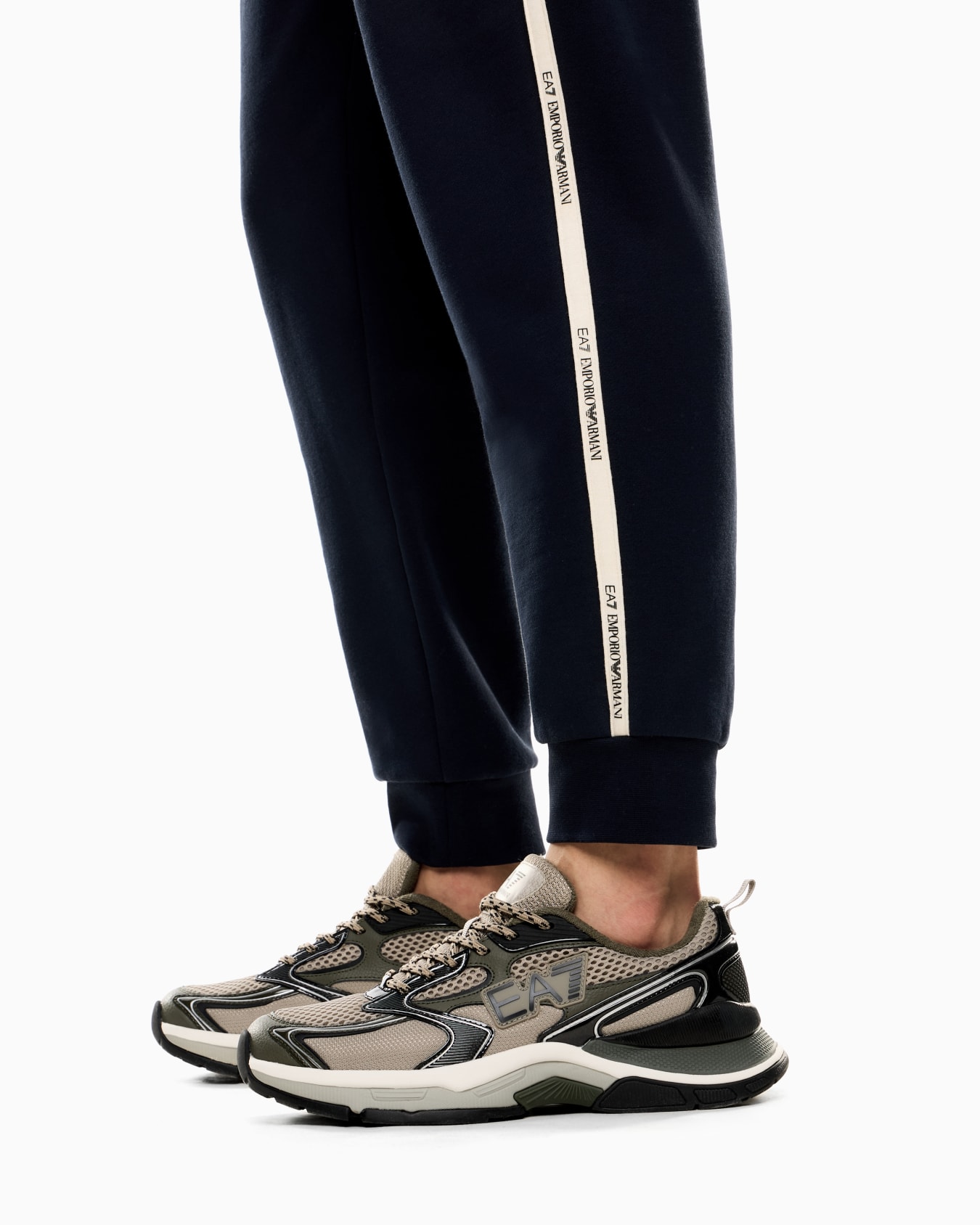 Logo Series cotton-blend joggers Slide 4