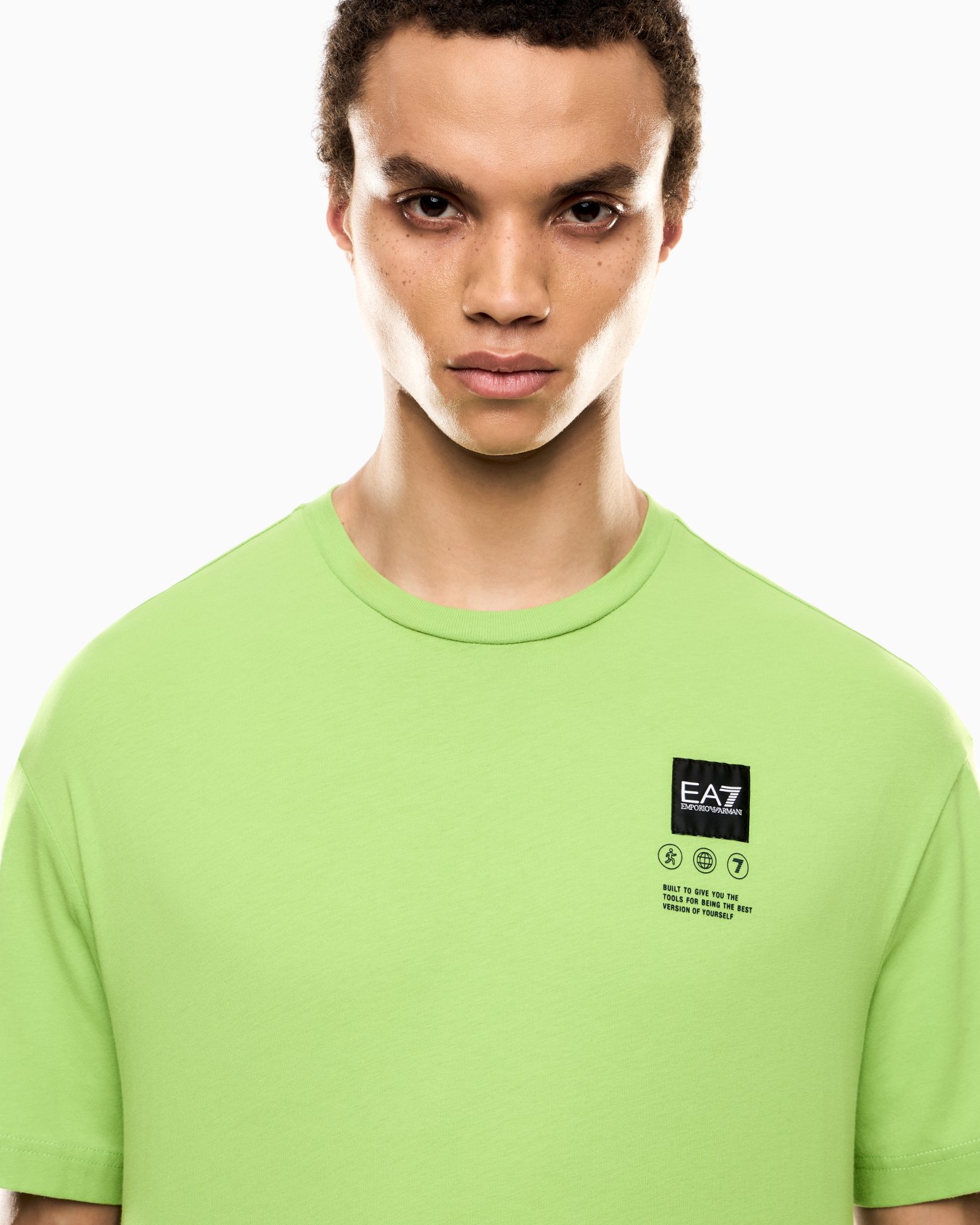 Camiseta de punto de algodón con estampado Logo Series Diapositiva 4