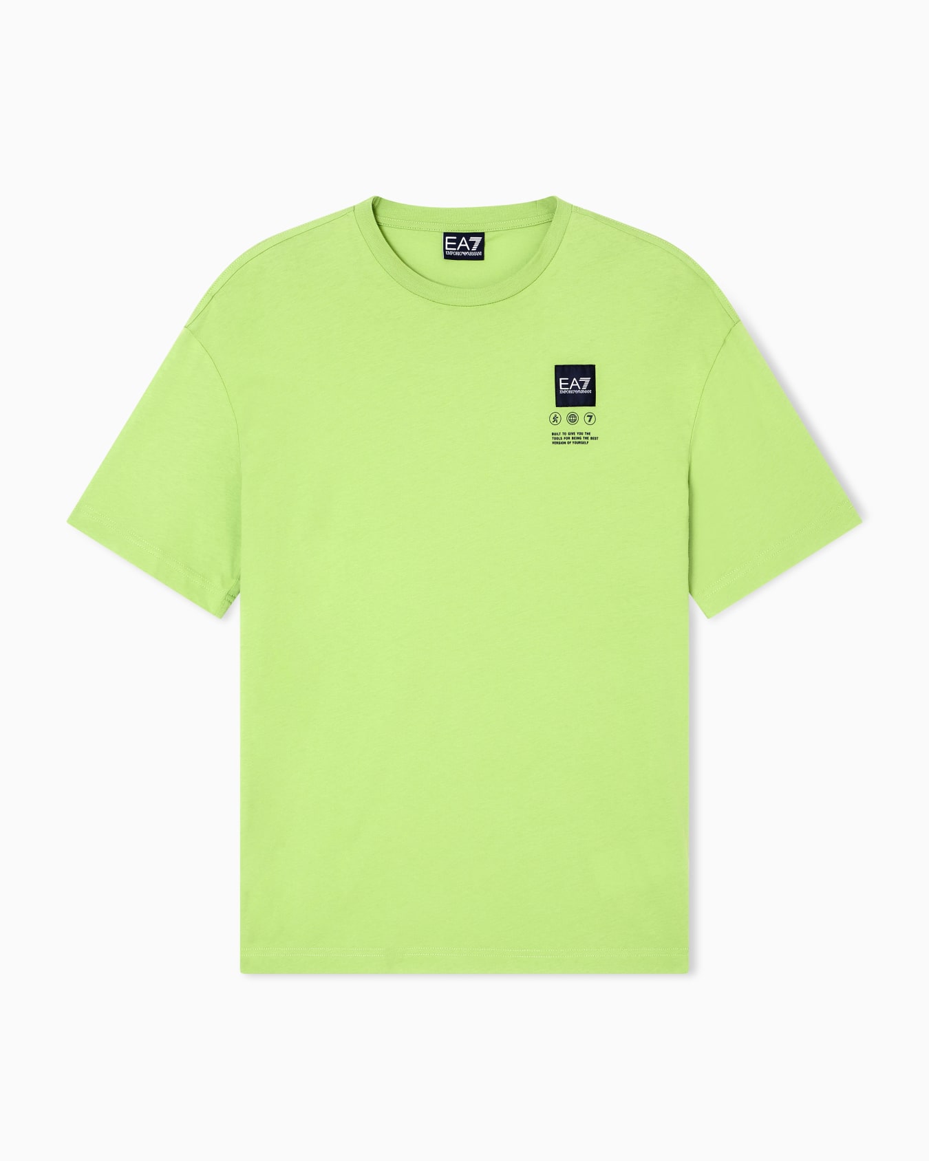 Camiseta de punto de algodón con estampado Logo Series Diapositiva 0