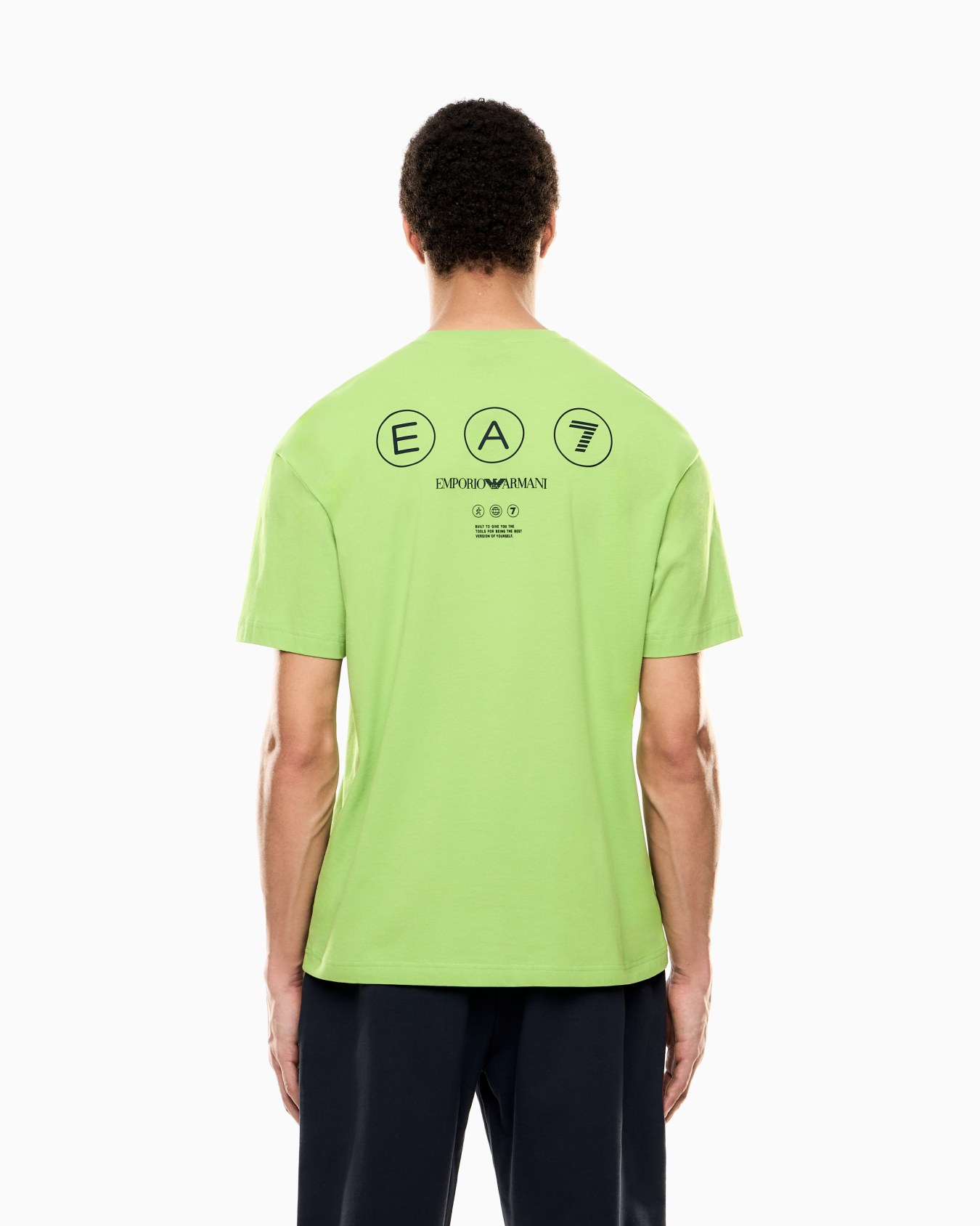 Camiseta de punto de algodón con estampado Logo Series Diapositiva 2