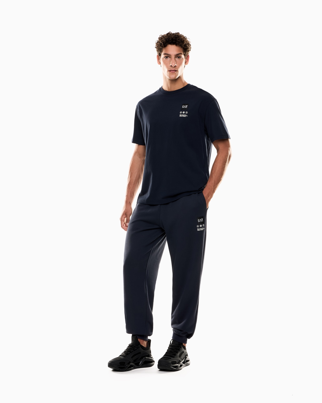 Logo-Series Jersey-T-Shirt mit Maxi-Print, gefertigt aus Baumwolle Folie 1