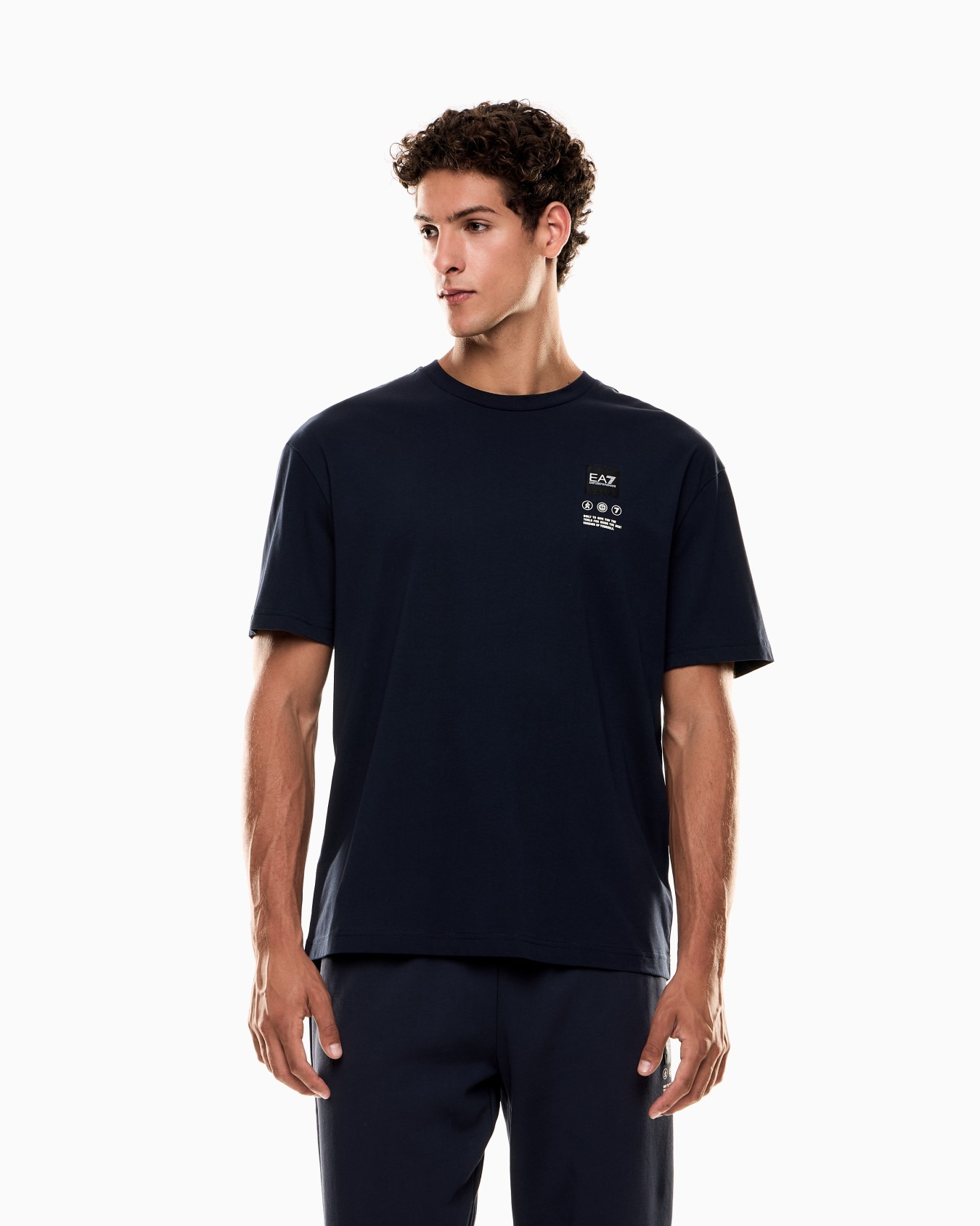Logo-Series Jersey-T-Shirt mit Maxi-Print, gefertigt aus Baumwolle Folie 3