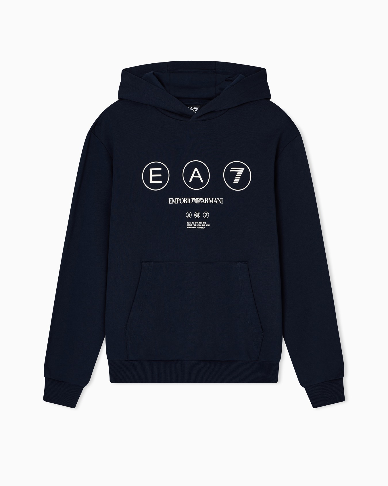 Logo Series hooded sweatshirt in French terry cotton Slide 0