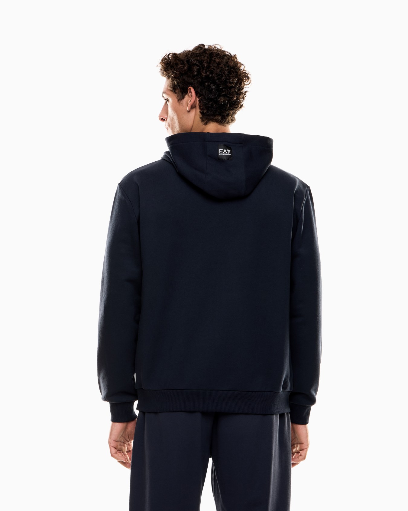 Logo Series hooded sweatshirt in French terry cotton Slide 2