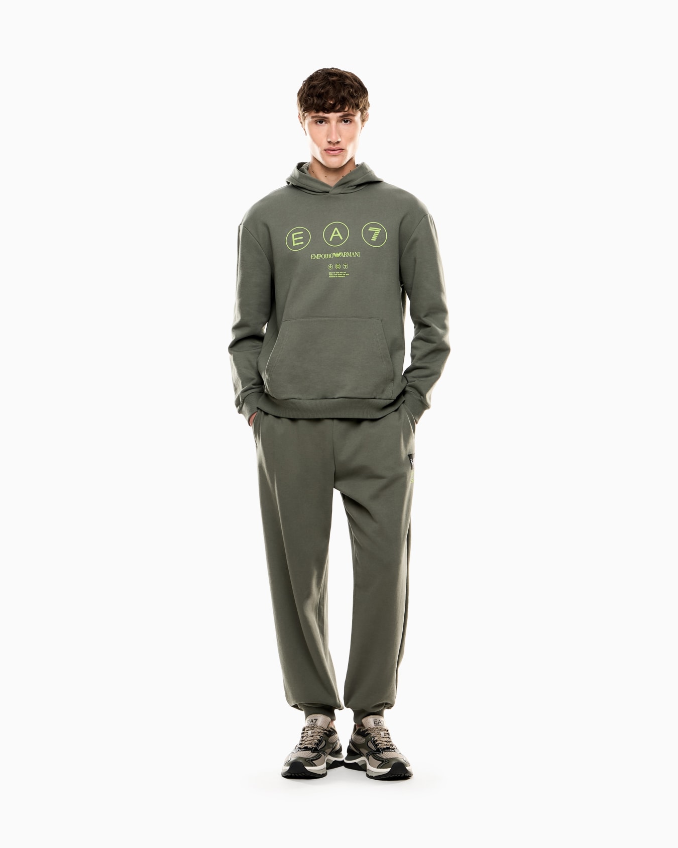 Pantalon de jogging Logo Series en coton molletonné Diapositive 1