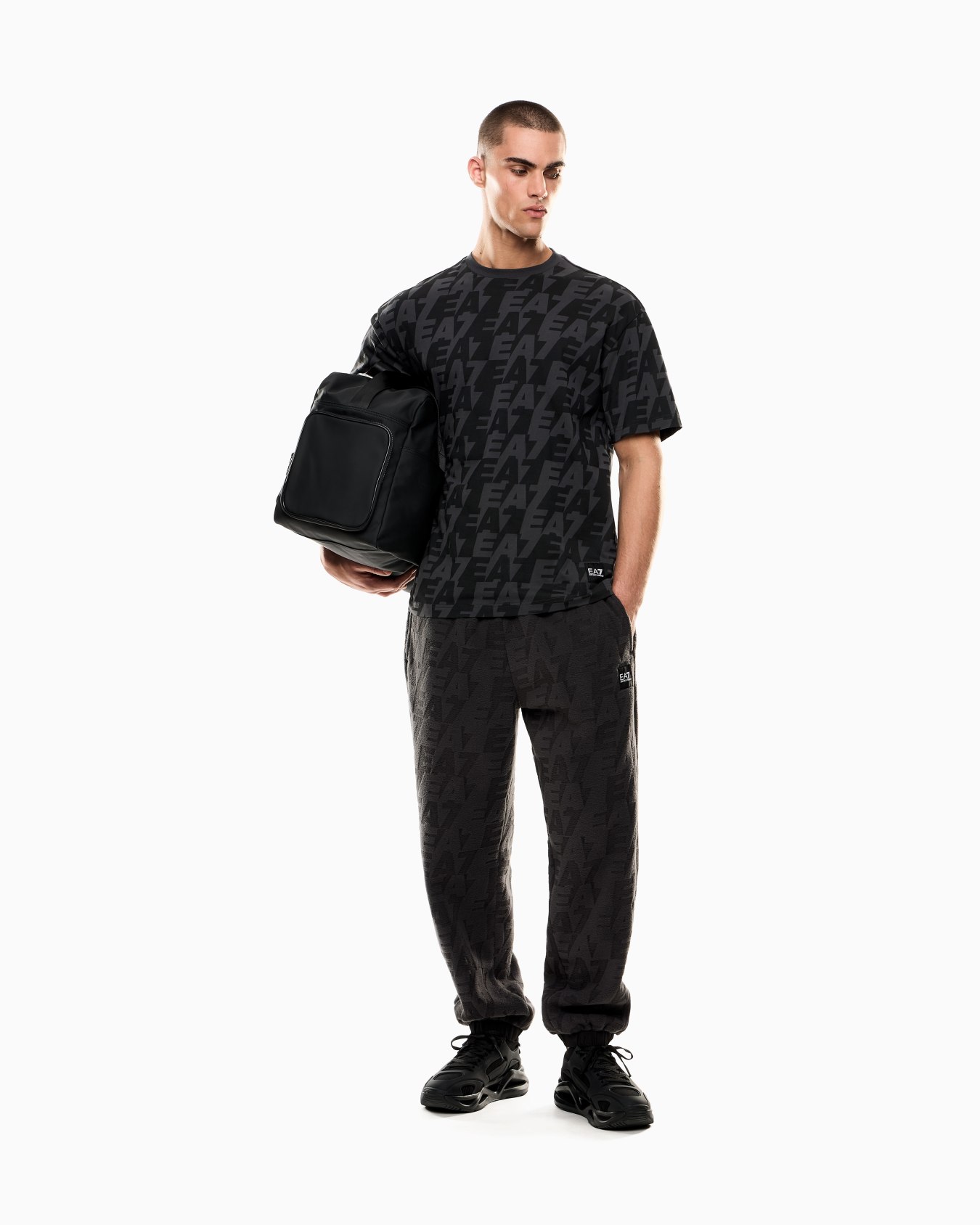 ASV Logo Series organic-cotton crew-neck T-shirt Slide 1