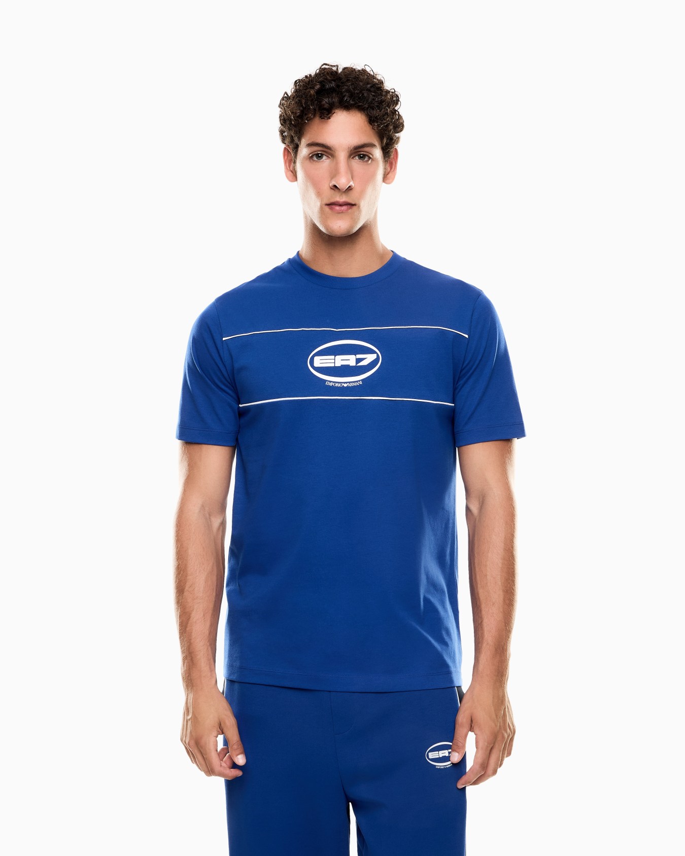 Logo Series cotton-blend jersey crew-neck T-shirt Slide 3