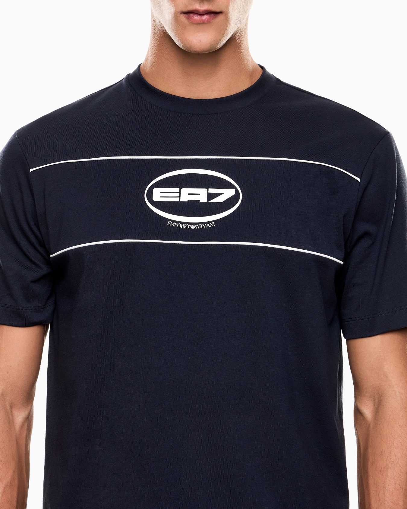 Logo Series cotton-blend jersey crew-neck T-shirt Slide 4