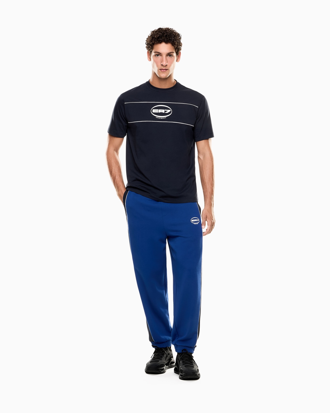Logo Series cotton-blend jersey crew-neck T-shirt Slide 1