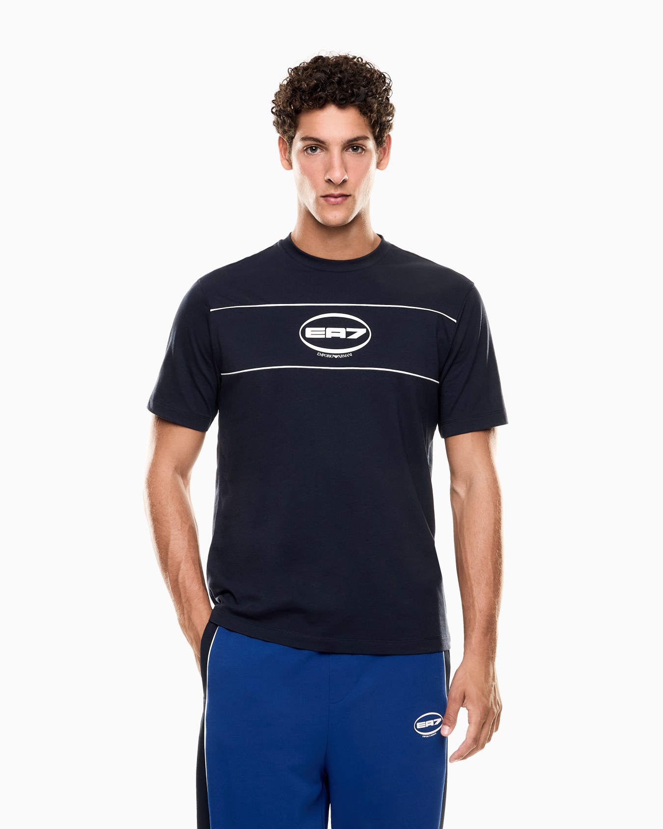 Logo Series cotton-blend jersey crew-neck T-shirt Slide 3