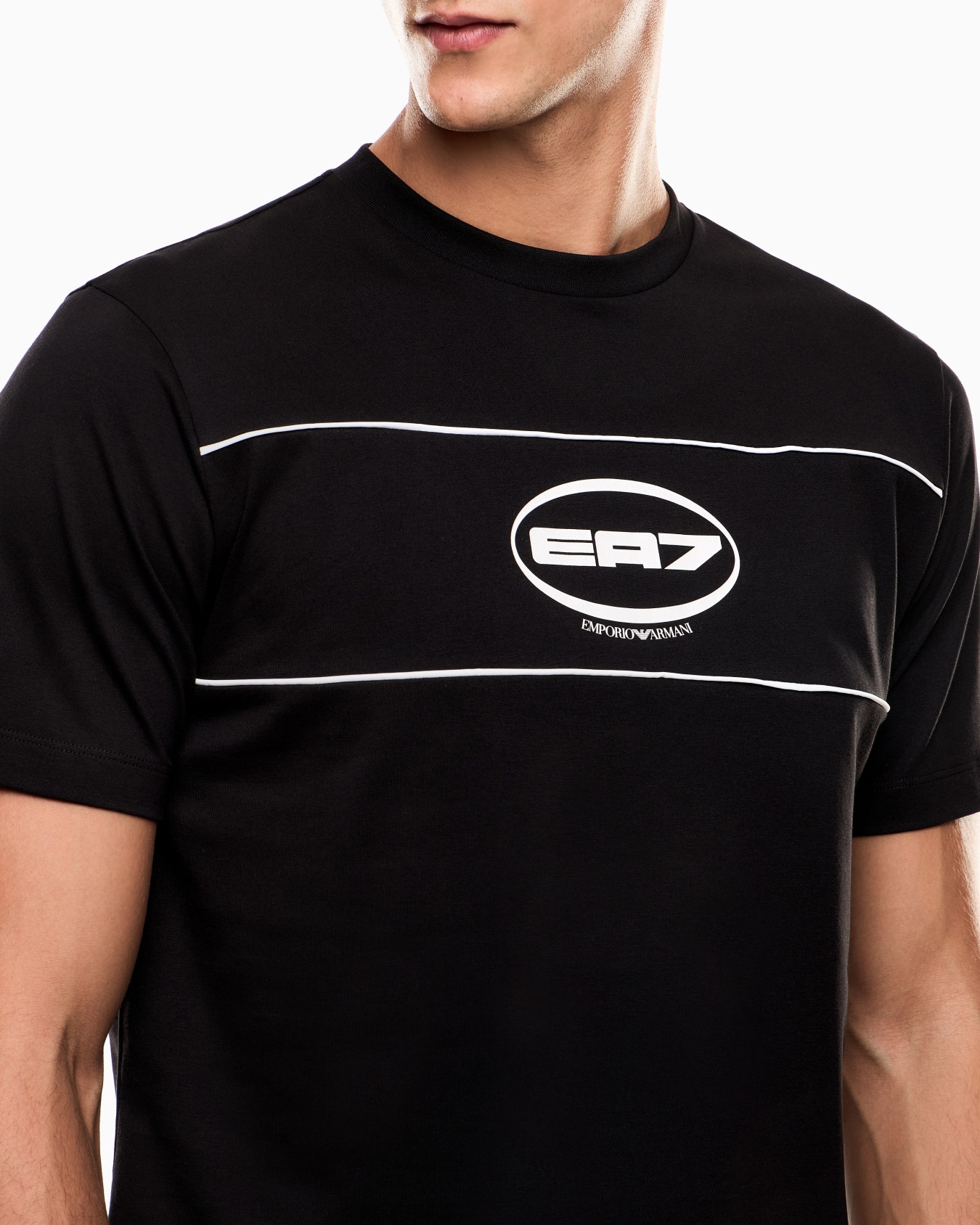 Logo Series cotton-blend jersey crew-neck T-shirt Slide 4