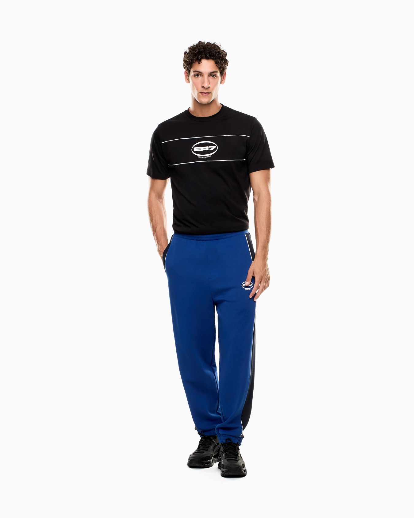 Logo Series cotton-blend jersey crew-neck T-shirt Slide 1