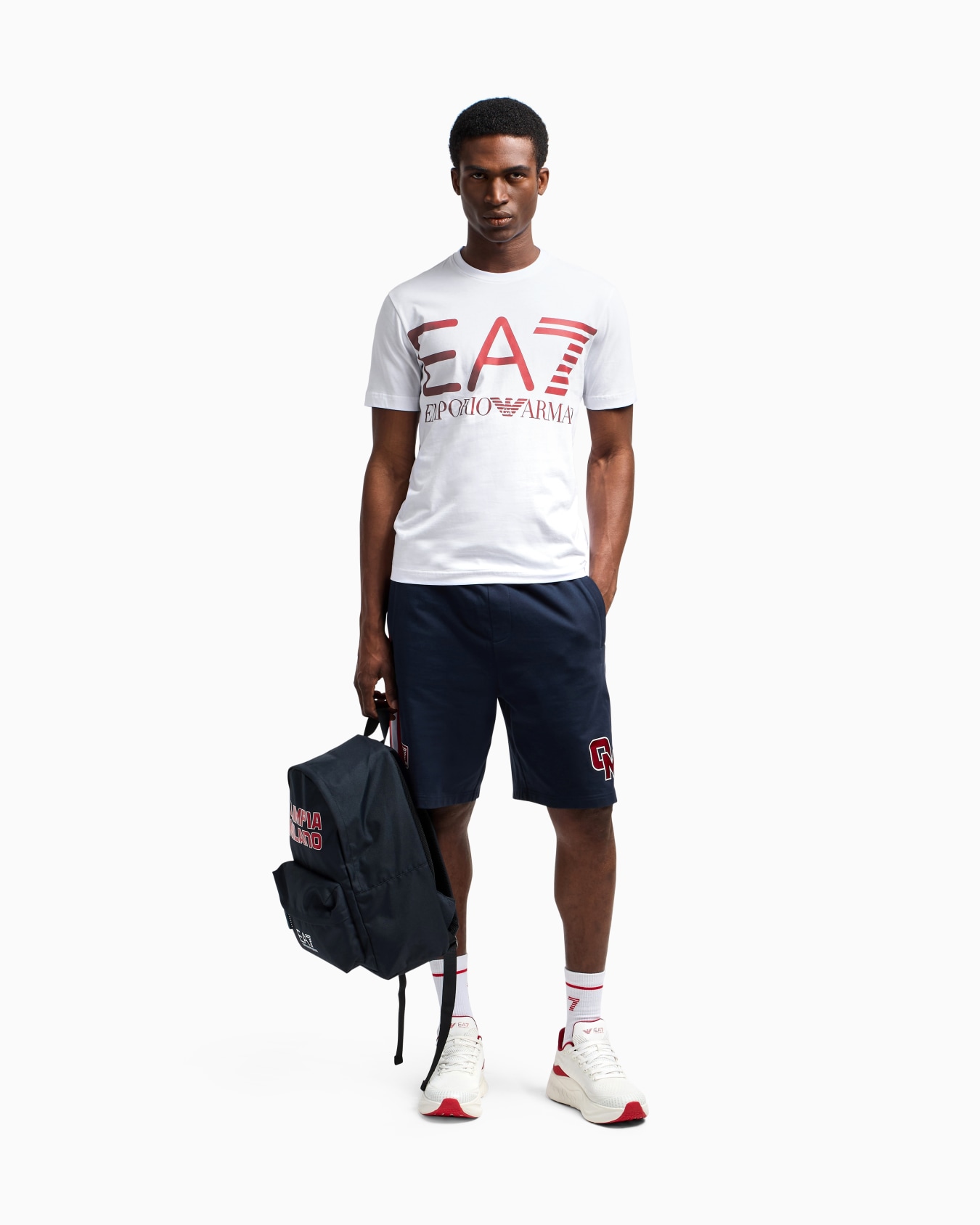Olimpia Milano T-shirt en coton avec imprimé Diapositive 2