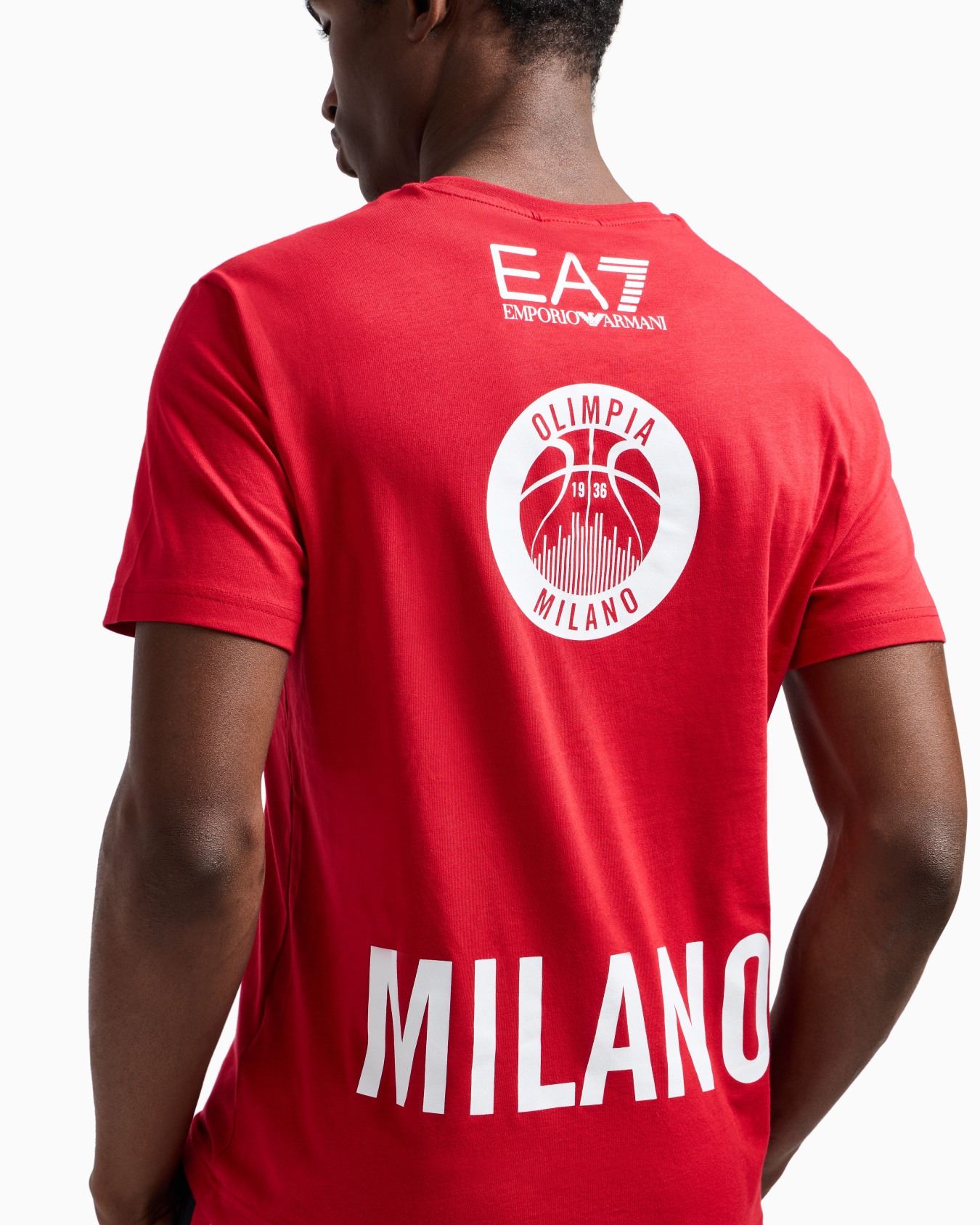 Olimpia Milano T-shirt en coton avec imprimé Diapositive 4