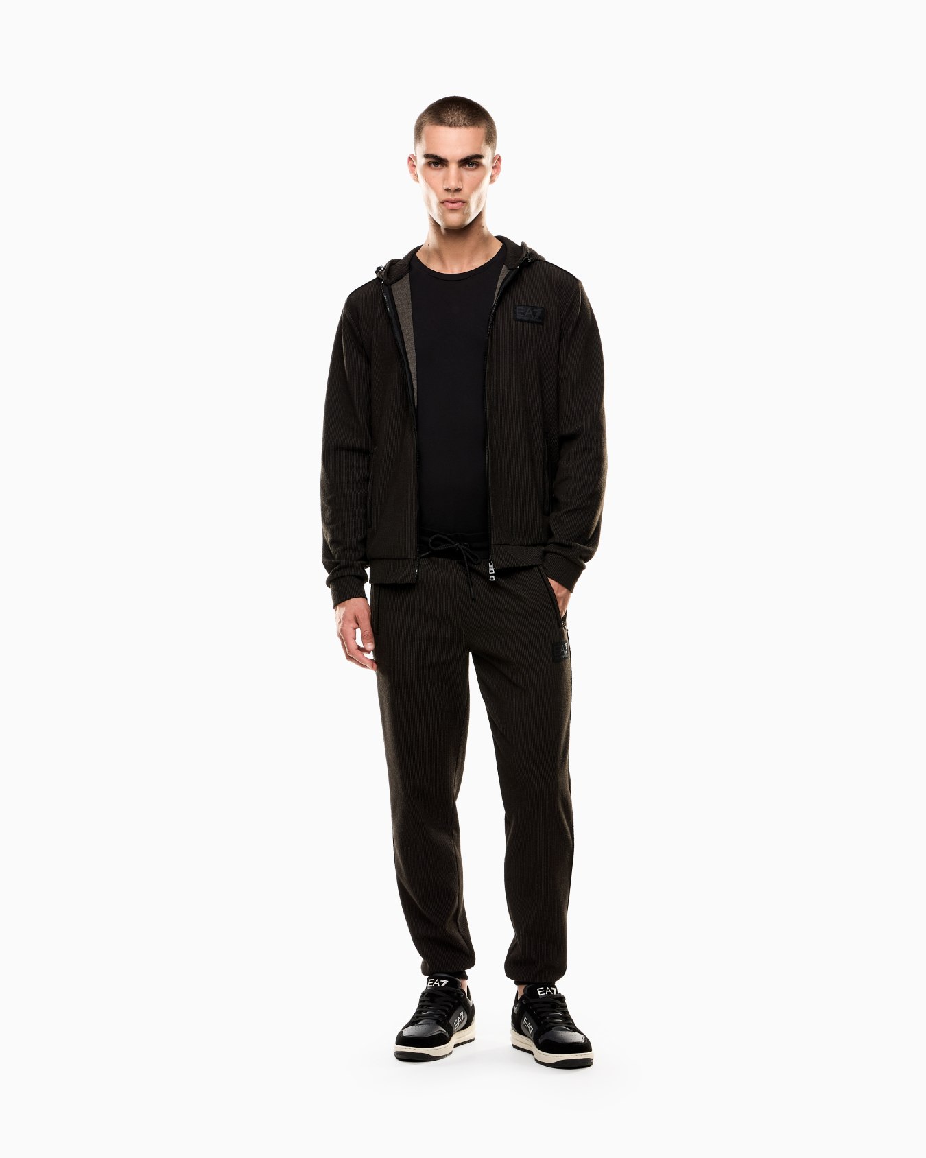 Lux Identity joggers in a stretch viscose blend Slide 1