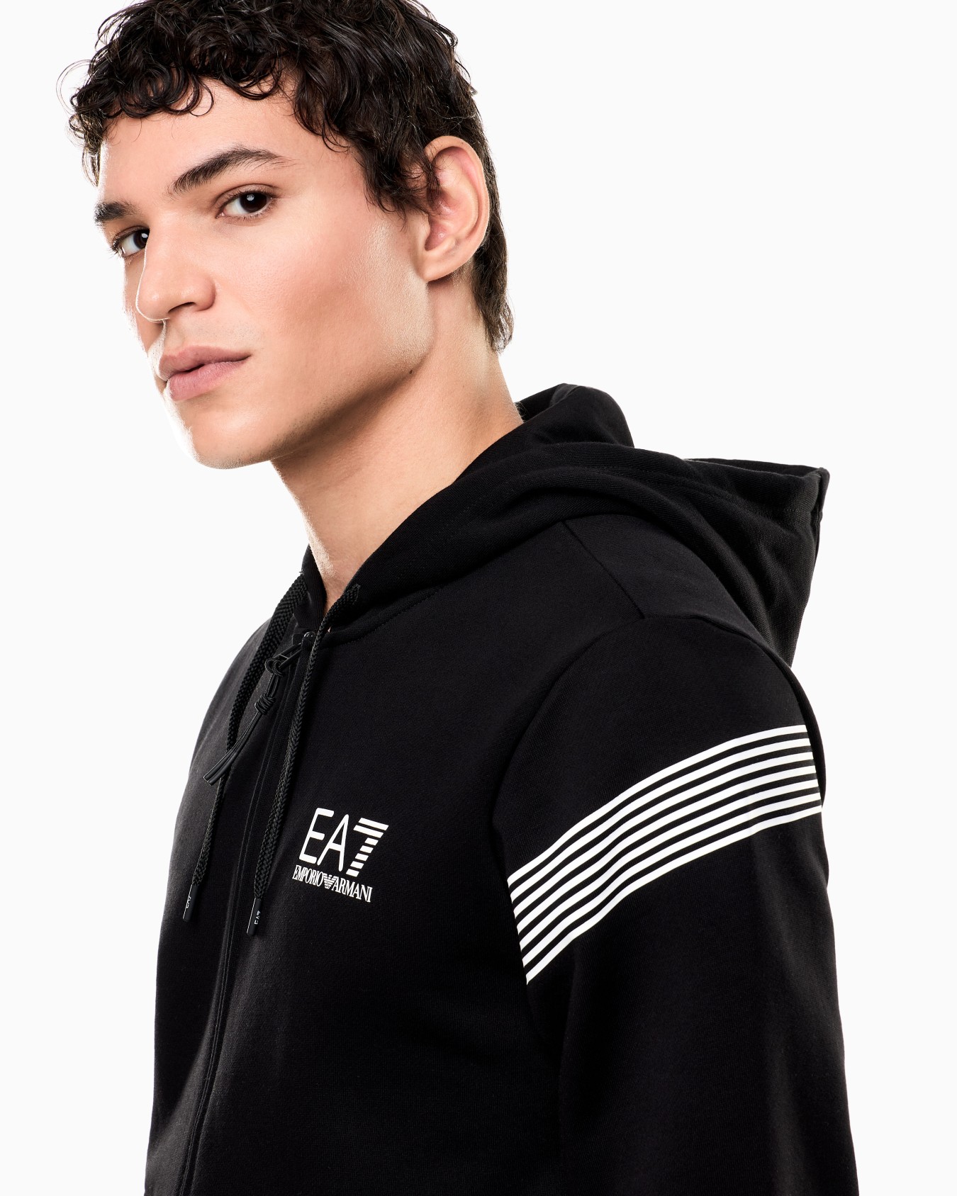 ASV 7 Lines cotton-blend hooded sweatshirt Slide 4