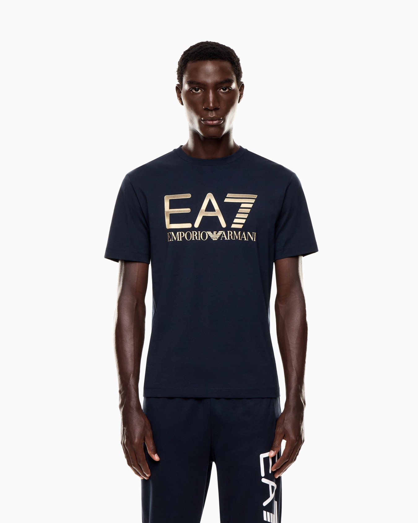 Logo Series cotton T-shirt with oversized logo Slide 3
