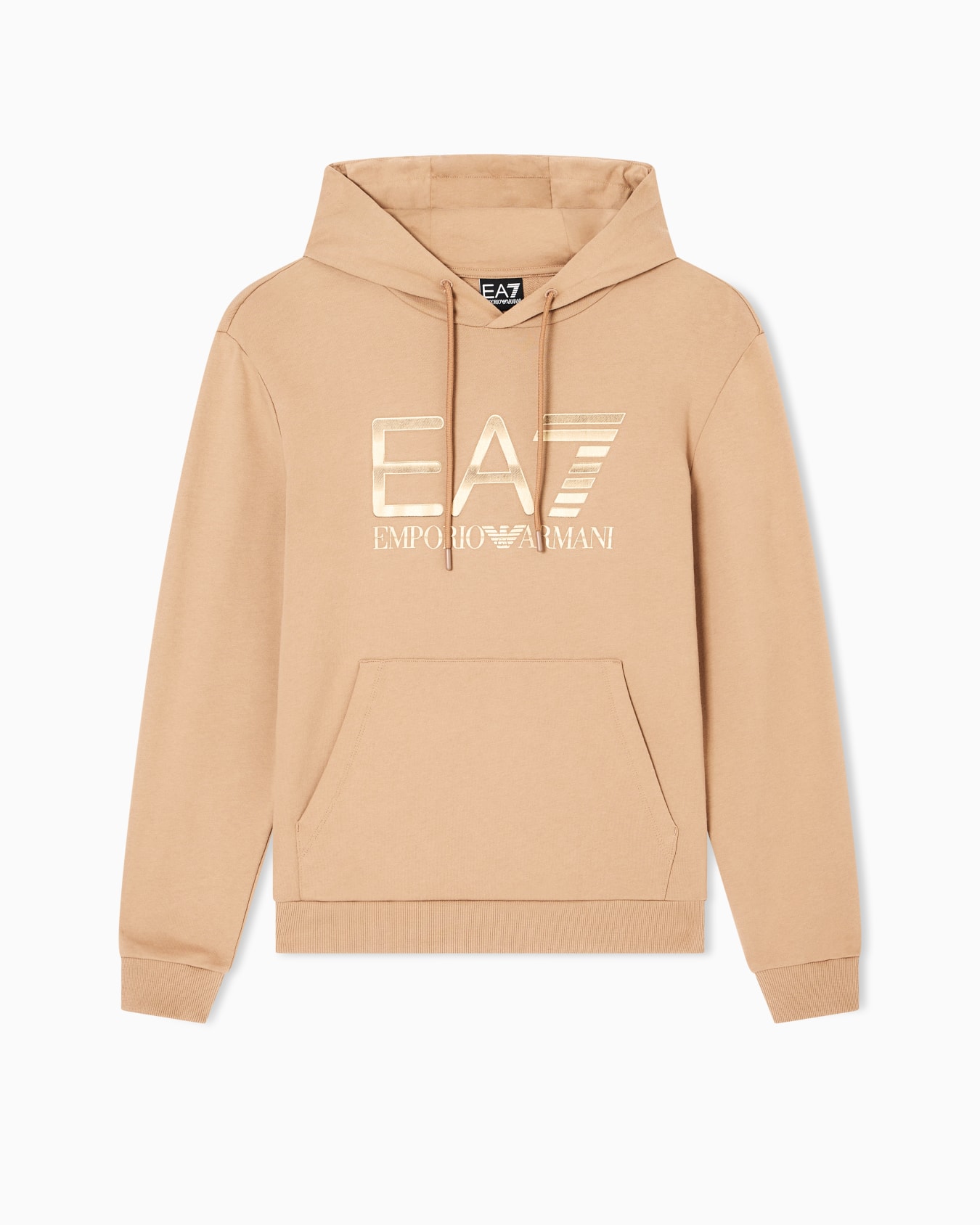 Logo Series stretch-cotton hooded sweatshirt with oversized logo Slide 0