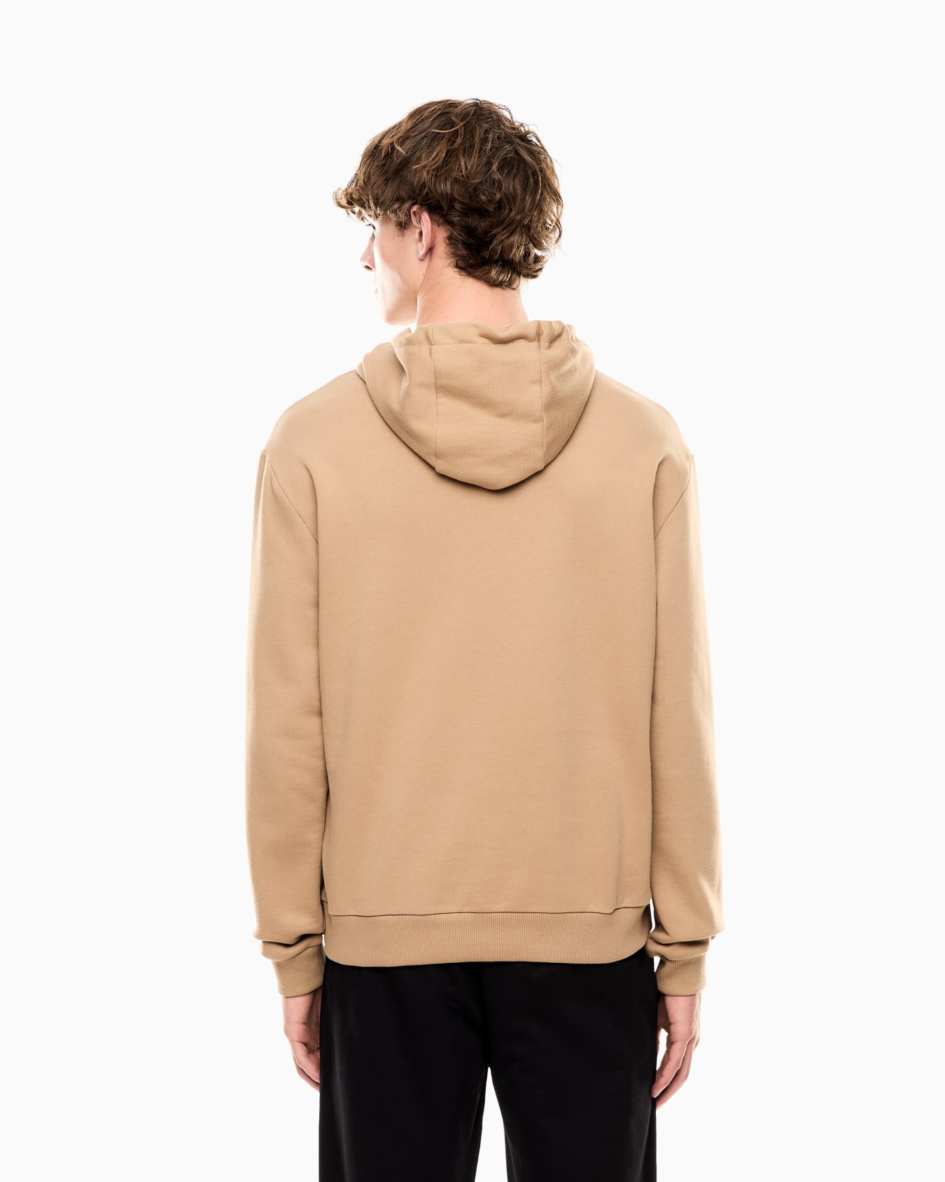 Logo Series stretch-cotton hooded sweatshirt with oversized logo Slide 2