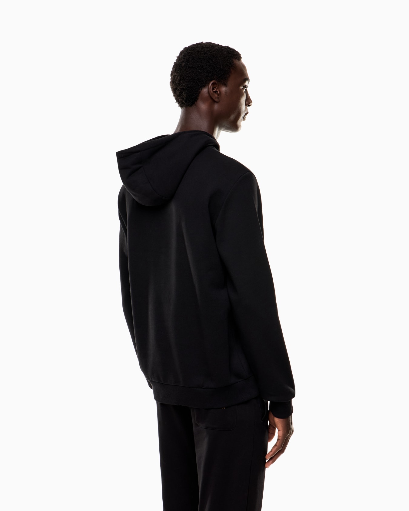 Logo Series stretch-cotton hooded sweatshirt with oversized logo Slide 2