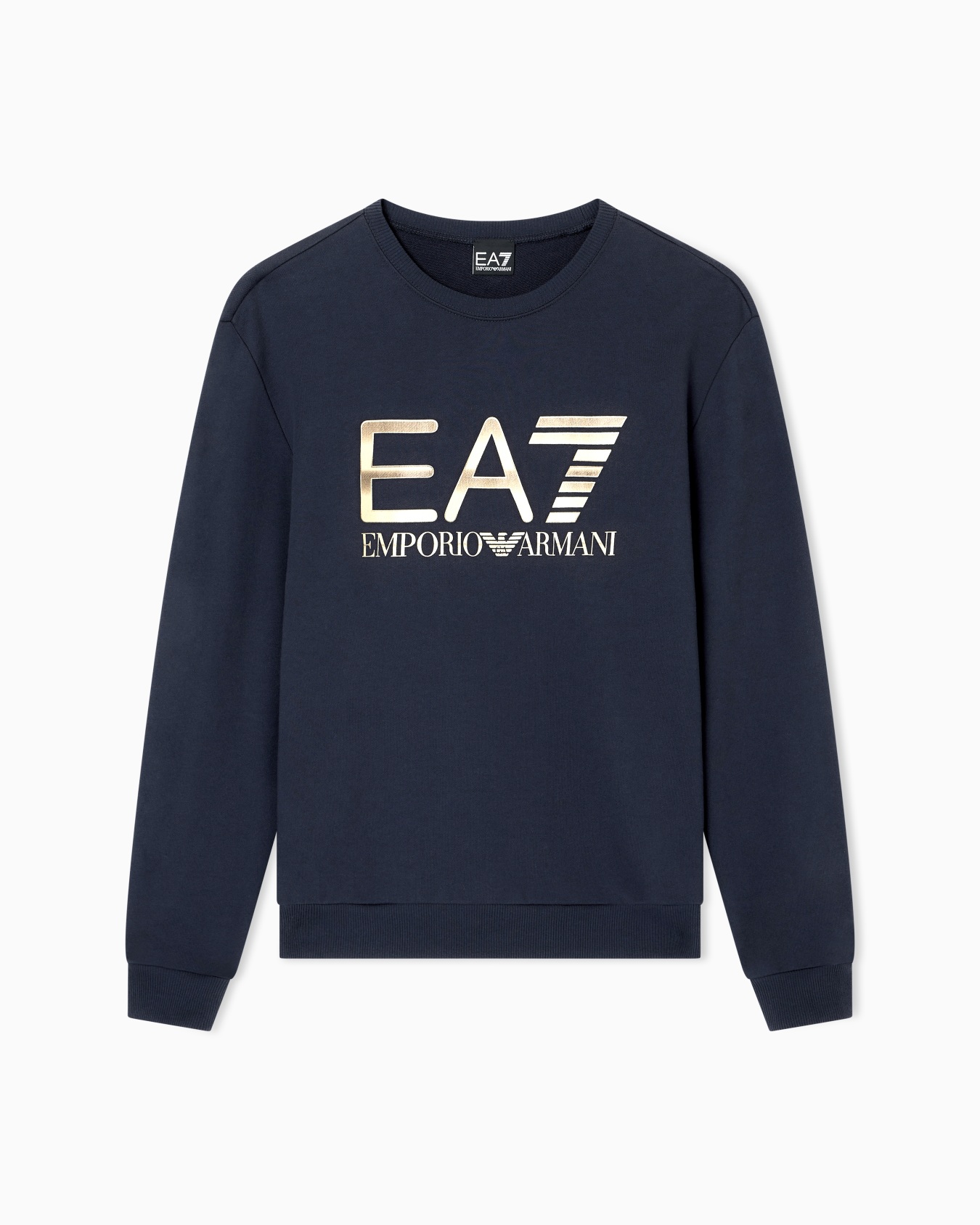 Logo Series stretch-cotton crew-neck sweatshirt with oversized logo Slide 0