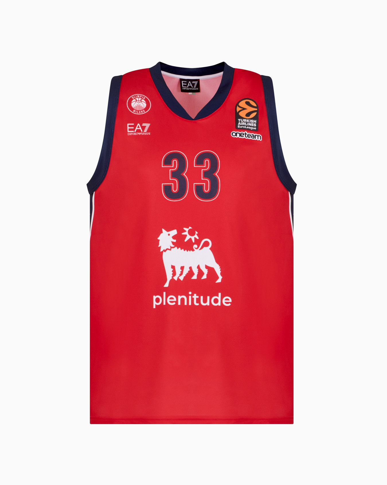 Replika-Trikot der Olimpia Milano Euroleague 24/25 Folie 0