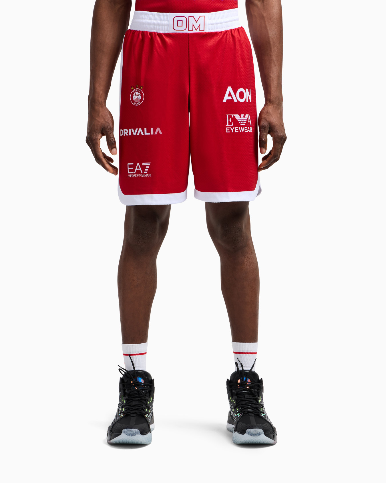 Olimpia Milano Short réplique Championnat 24/25 Diapositive 1