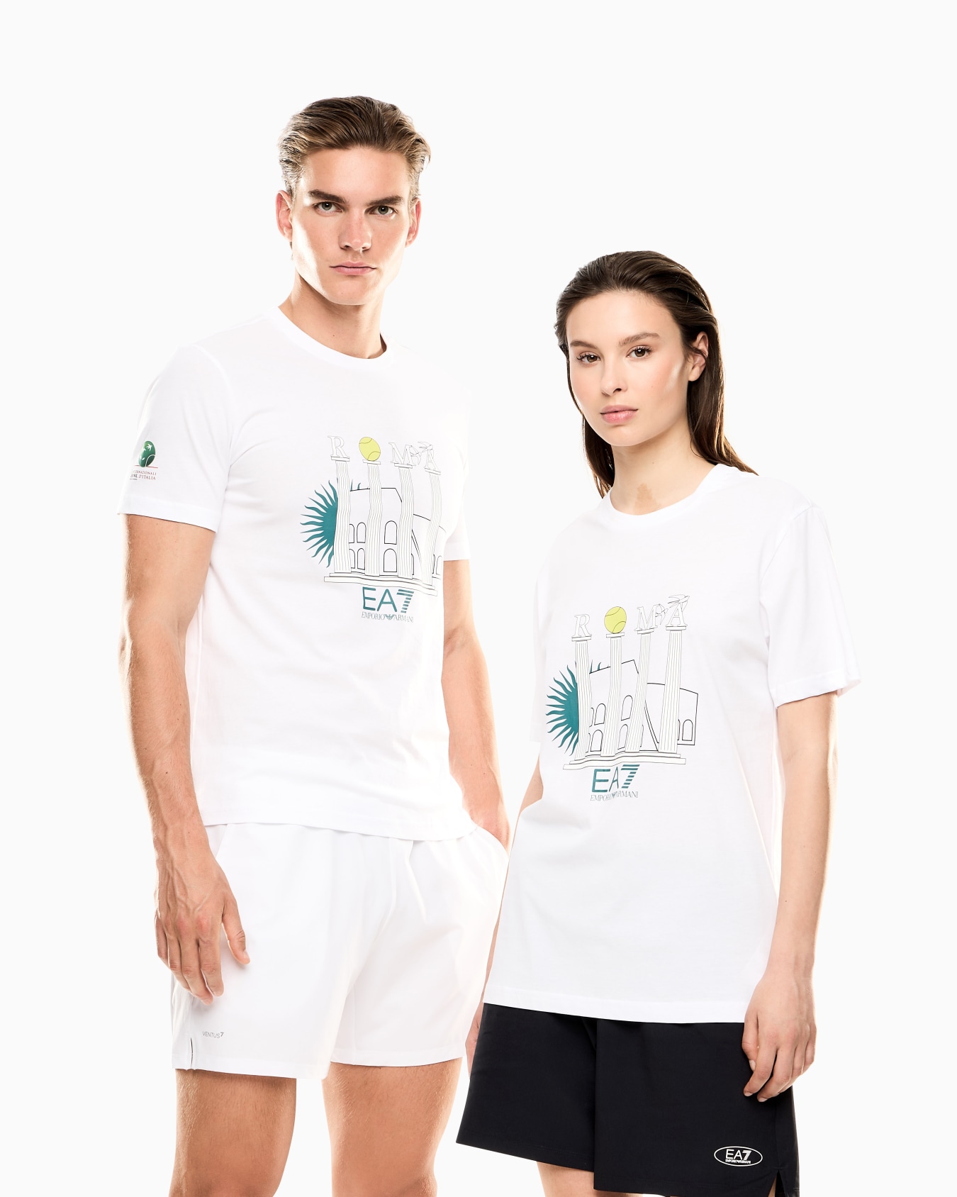 Italian Open cotton crew-neck T-shirt Slide 4