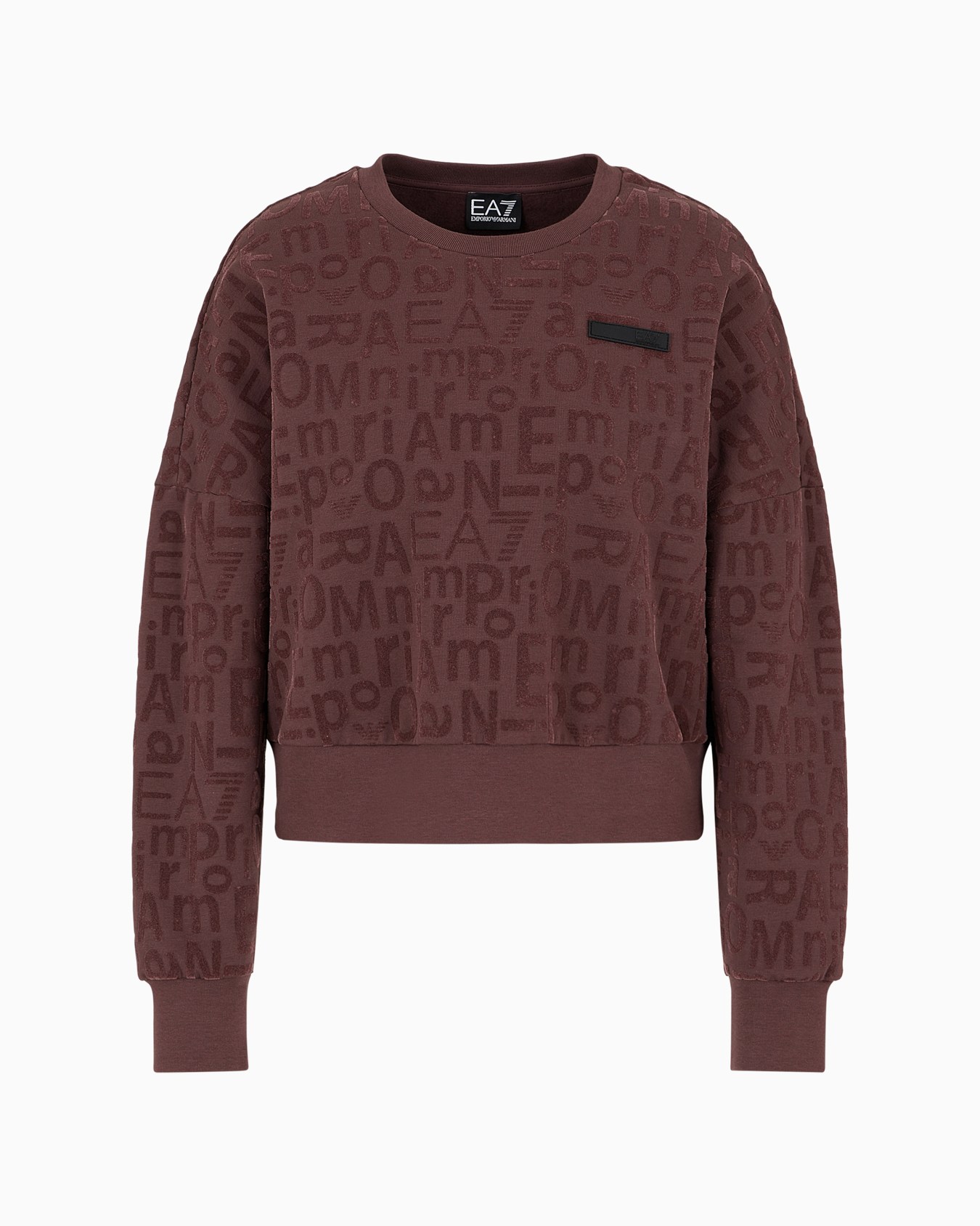 Graphic Series crew-neck sweatshirt in stretch modal and organic cotton Slide 0