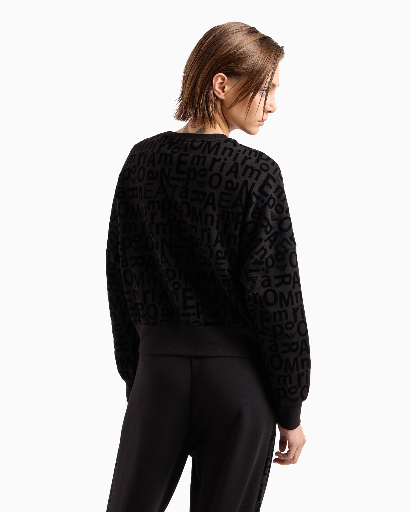 Felpa girocollo Graphic Series in cotone organico e modal stretch Slide 2