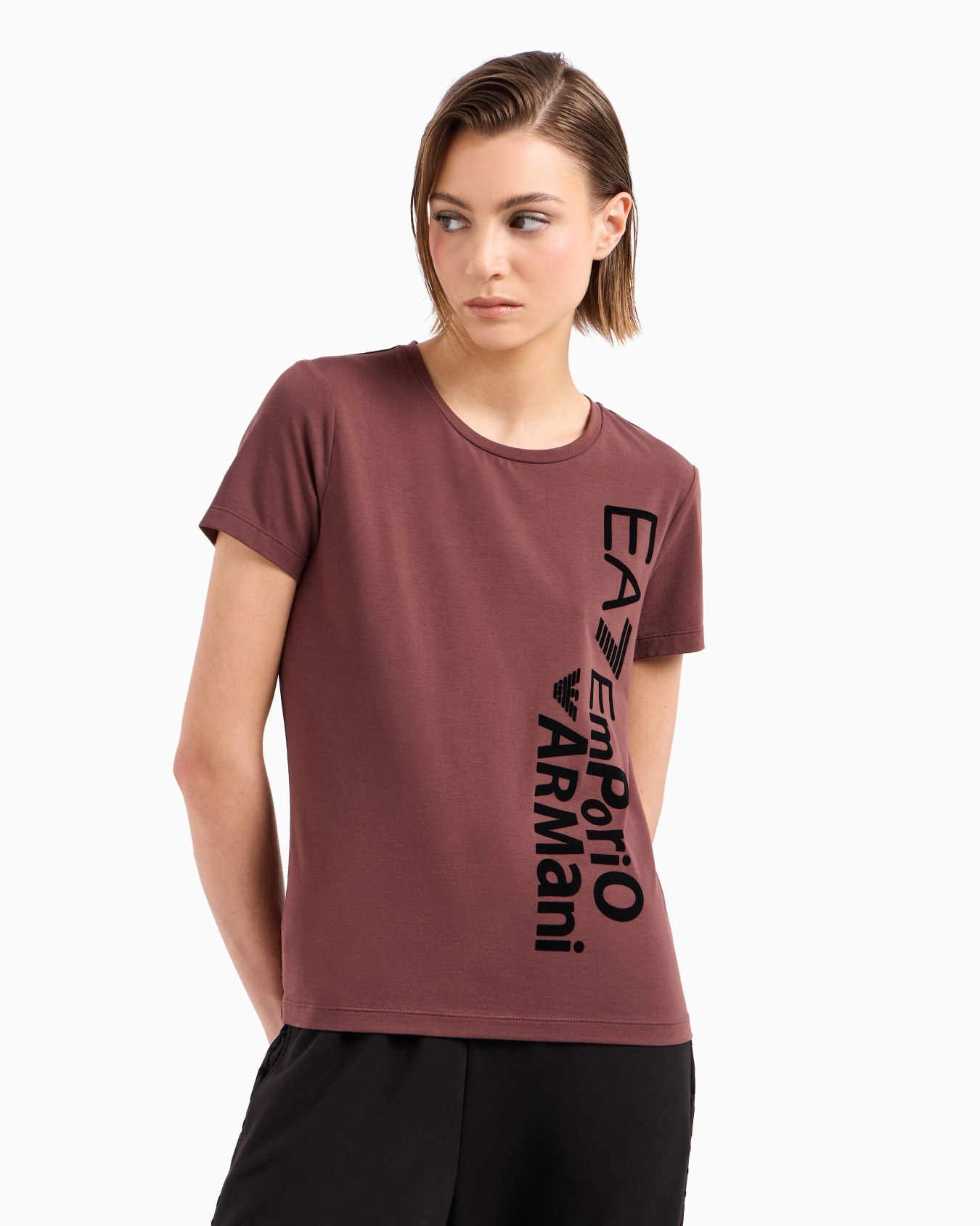 Graphic Series stretch-cotton crew-neck T-shirt Slide 1
