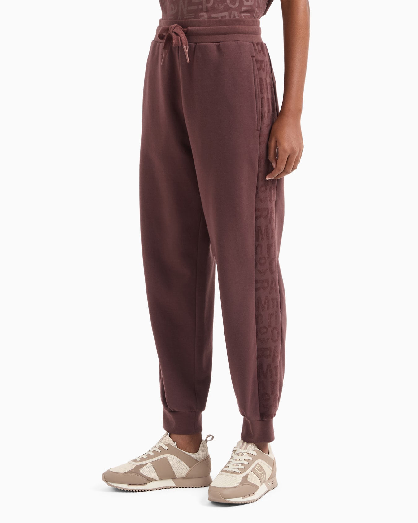 Graphic Series joggers in organic cotton and stretch modal Slide 1