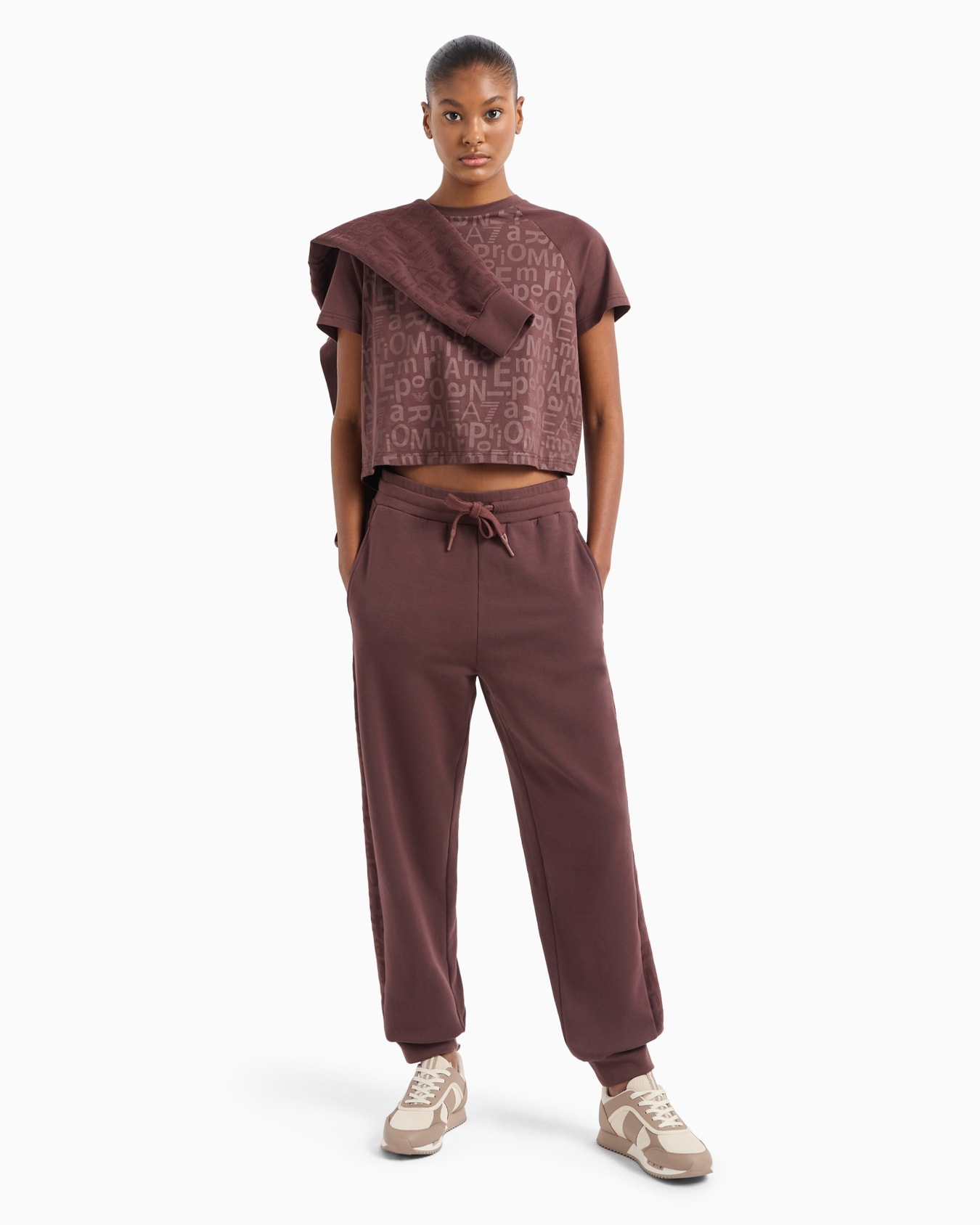 Graphic Series joggers in organic cotton and stretch modal Slide 3