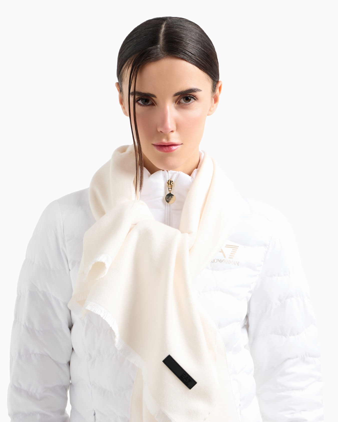 Viscose monogram scarf Slide 2