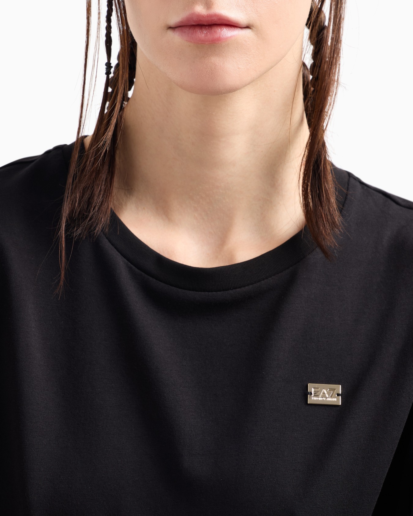 Core Lady stretch cotton jersey crew-neck T-shirt Slide 4