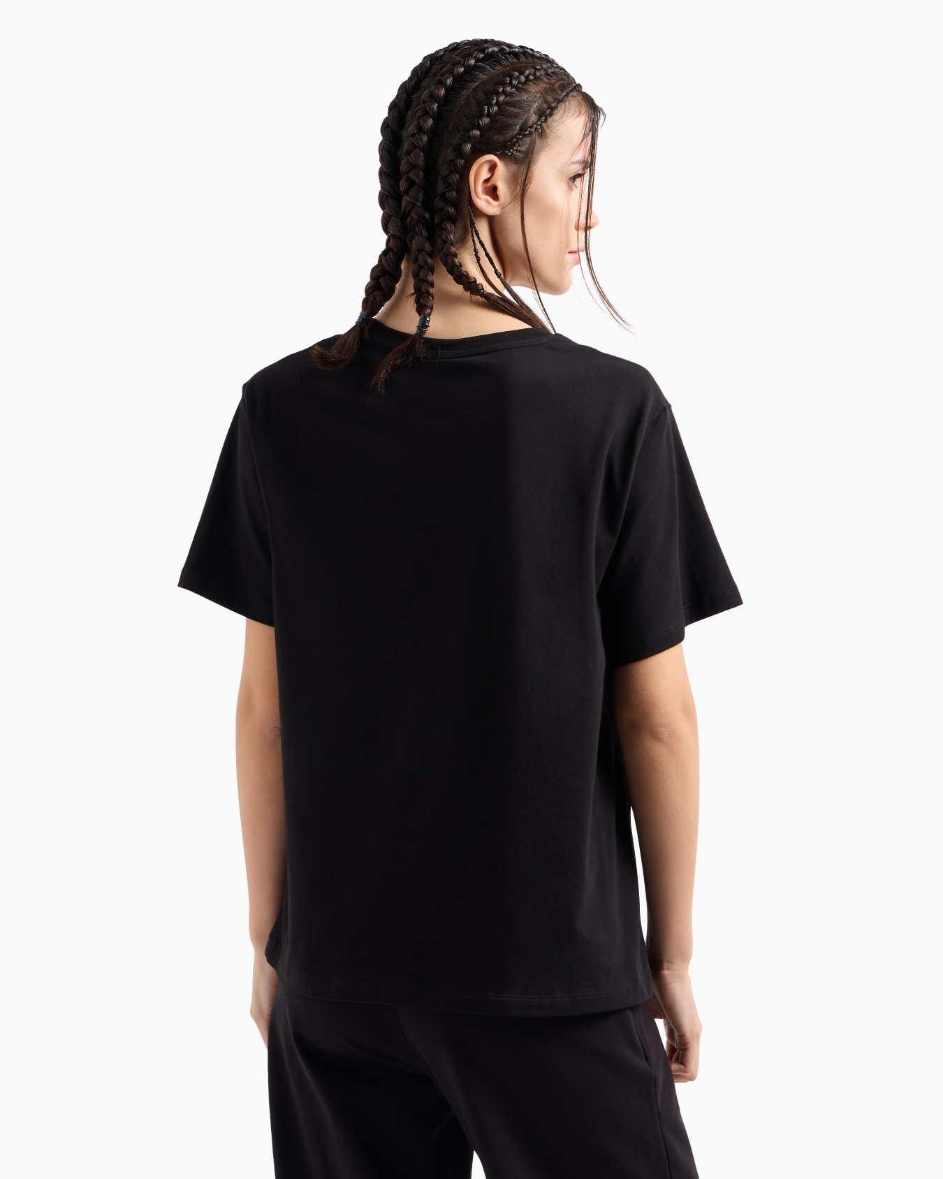 Core Lady stretch cotton jersey crew-neck T-shirt Slide 2