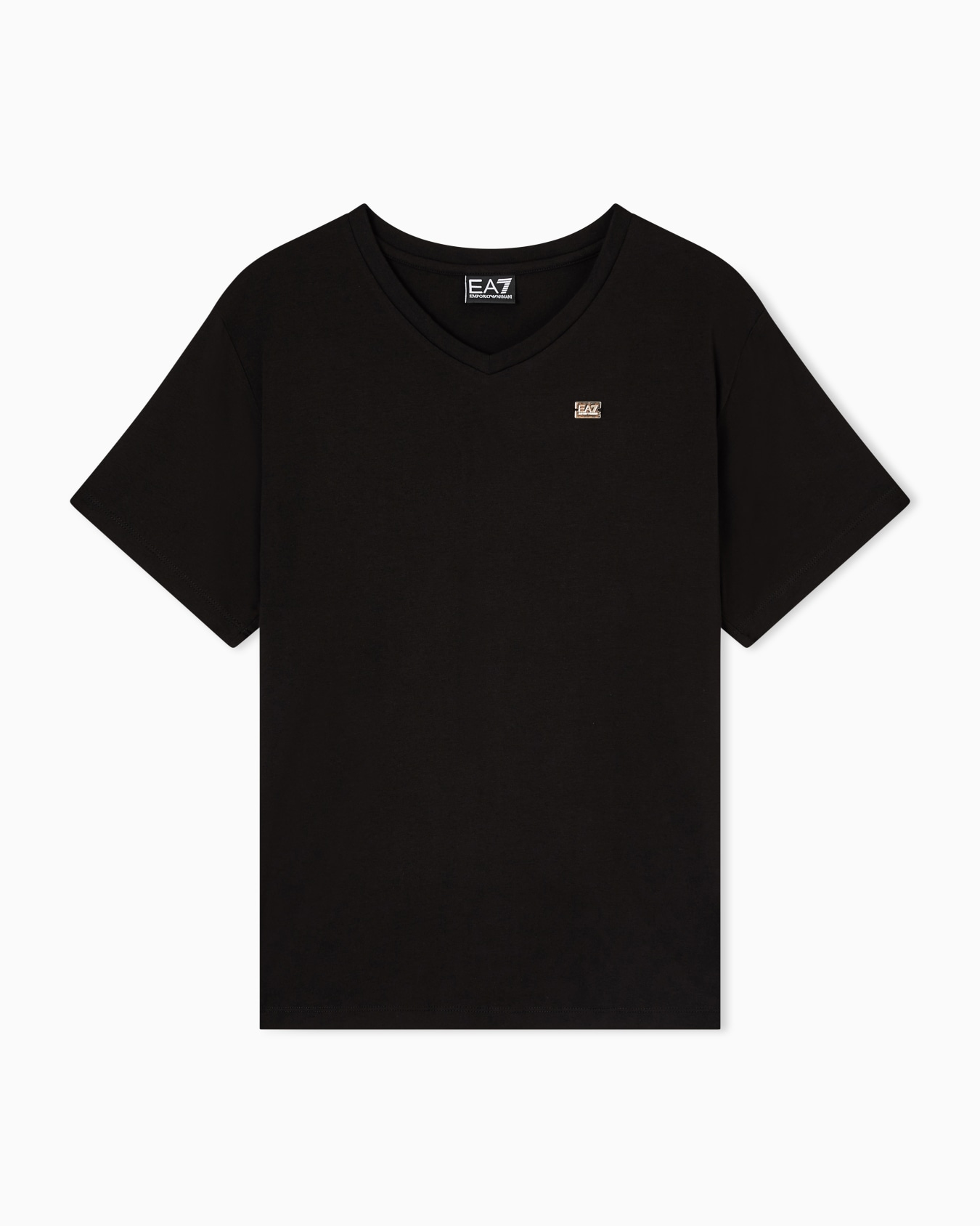 Core Lady stretch cotton jersey V-neck T-shirt Slide 0