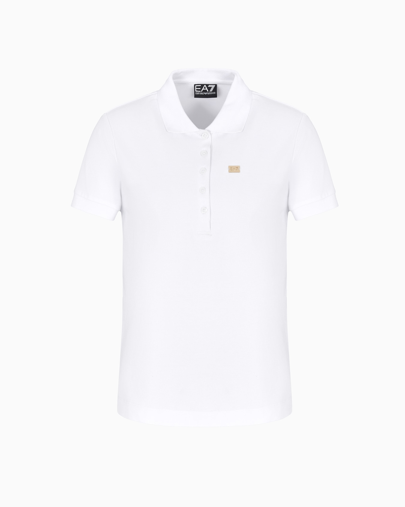 Core Lady stretch-cotton jersey polo shirt Slide 0