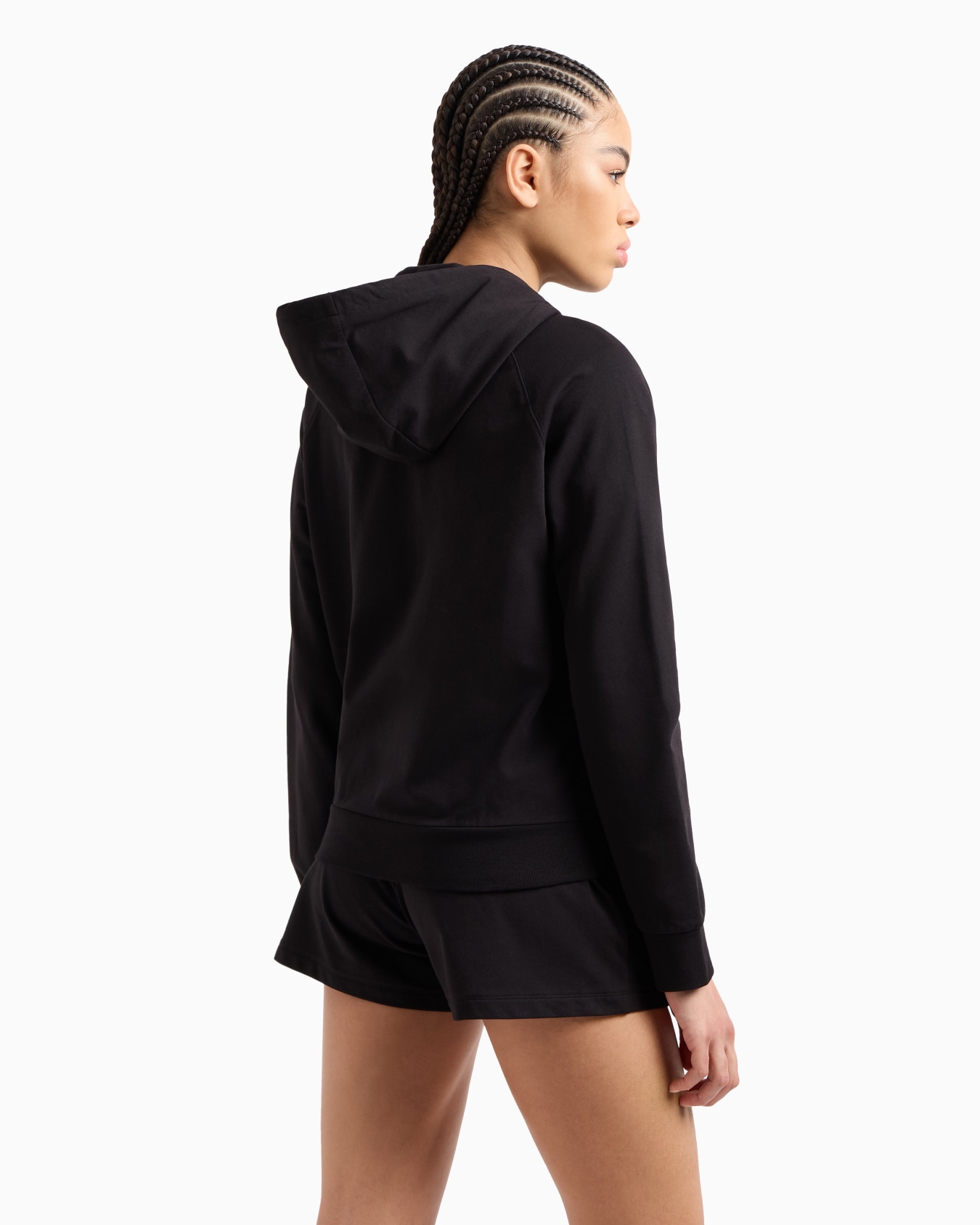 Sudadera Core Lady con capucha de algodón elástico Diapositiva 2