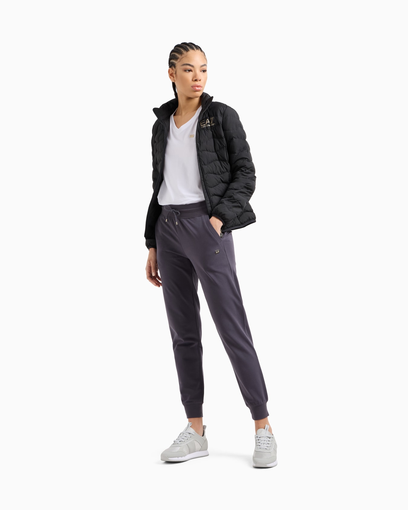 Pantalones de chándal de algodón elástico Core Lady Diapositiva 1