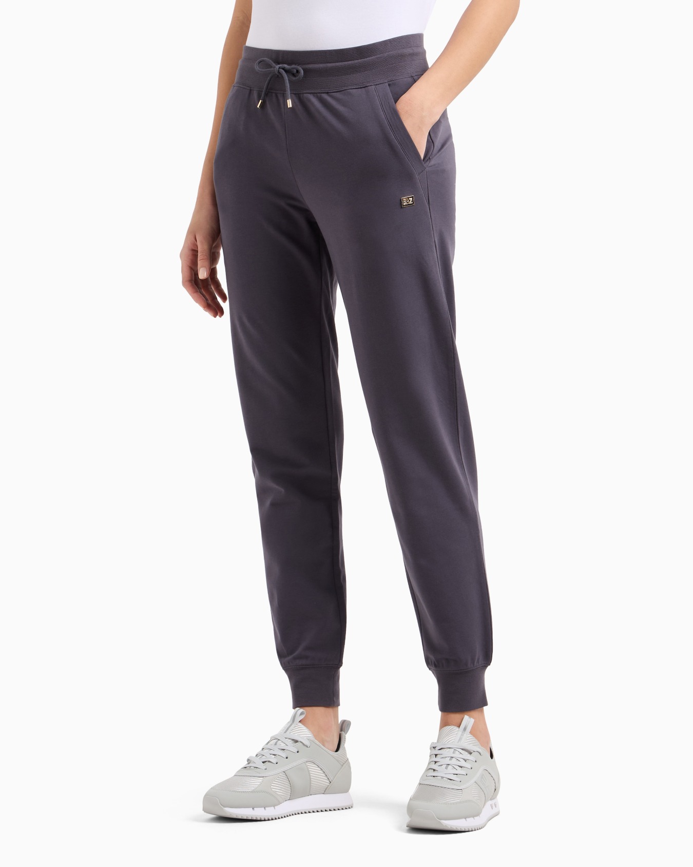 Pantalones de chándal de algodón elástico Core Lady Diapositiva 3