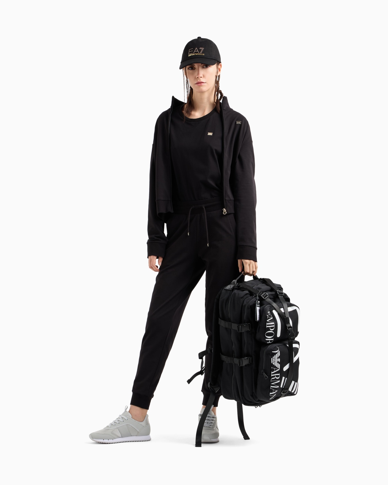 Core Lady stretch-cotton tracksuit Slide 1