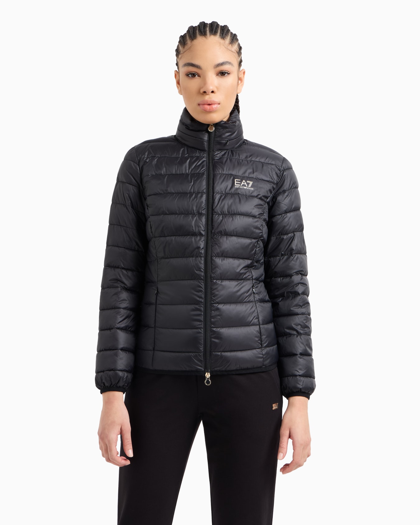 Core Lady recycled nylon blend padded jacket Slide 3