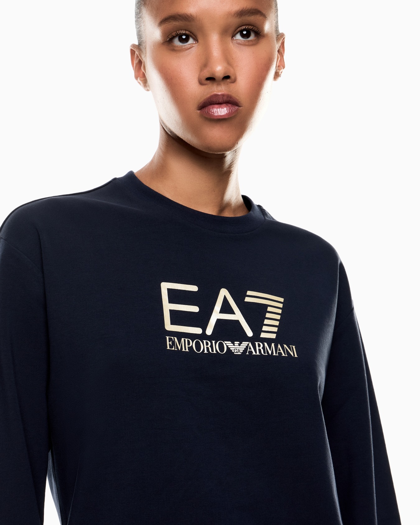 Chándal de algodón elástico con logotipo Diapositiva 3